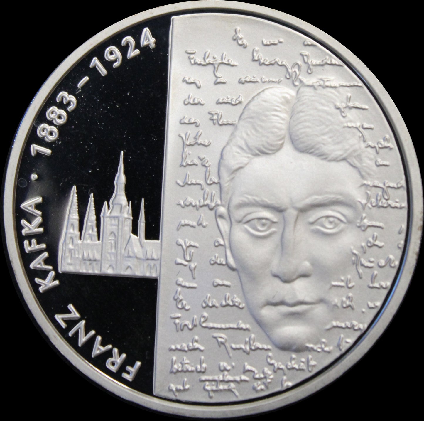 125. GEBURTSTAG FRANZ KAFKA, Serie 10 € Silber Gedenkmünzen Deutschland, Spiegelglanz , 2008