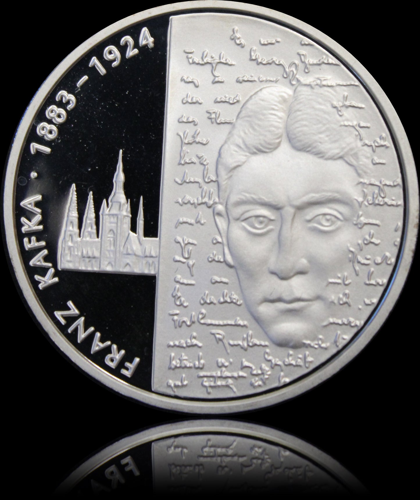 125. GEBURTSTAG FRANZ KAFKA, Serie 10 € Silber Gedenkmünzen Deutschland, Spiegelglanz , 2008