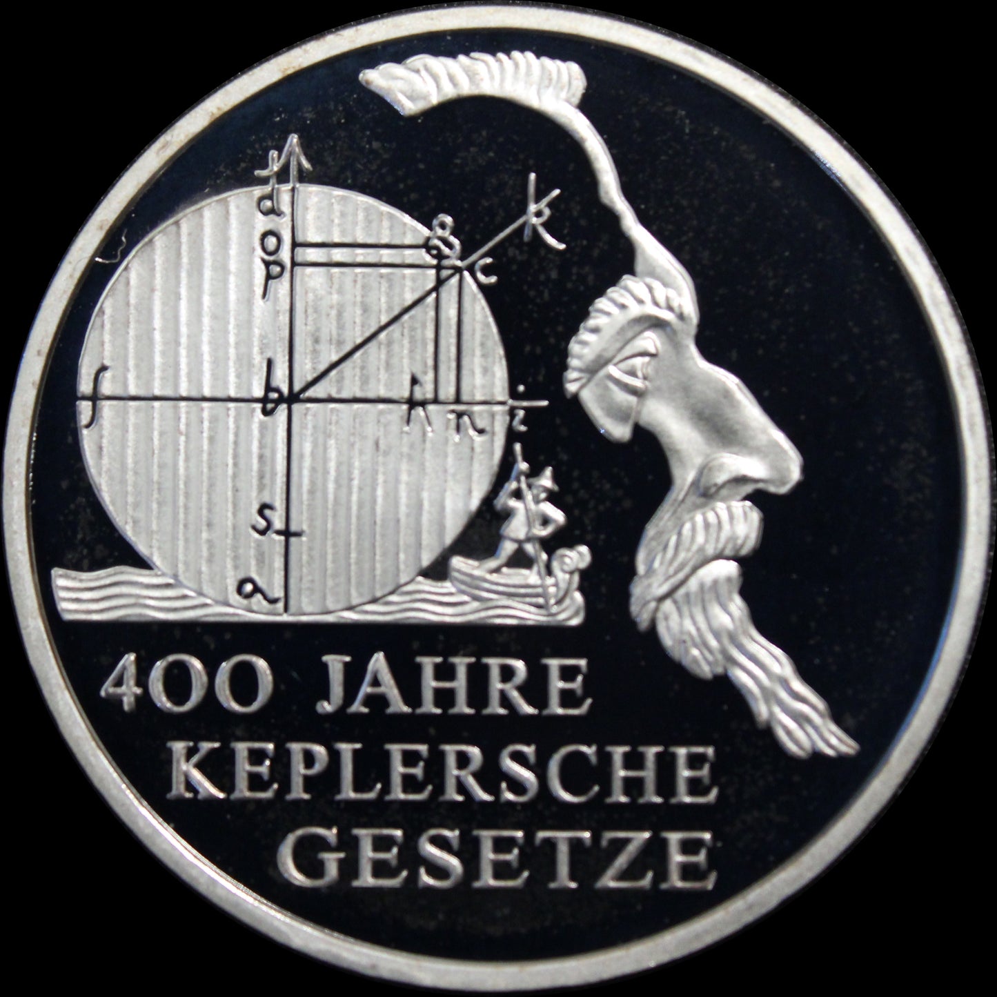 400 JAHRE KEPPLERSCHE GESETZE, Serie 10 € Silber Gedenkmünzen Deutschland, Spiegelglanz , 2009