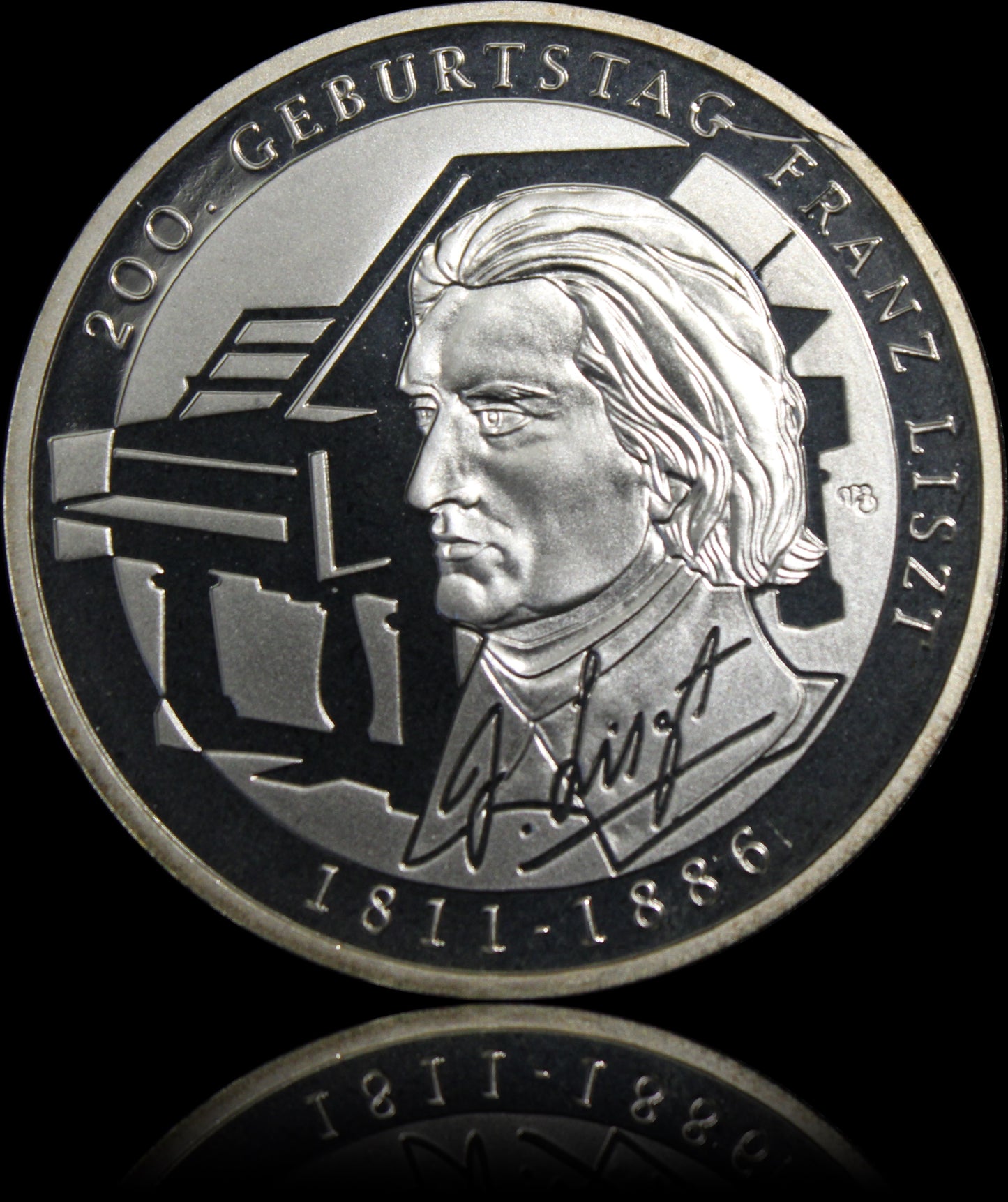 51 Stück, Serie 10 € Silber Gedenkmünzen Deutschland, Spiegelglanz, 2002-2011