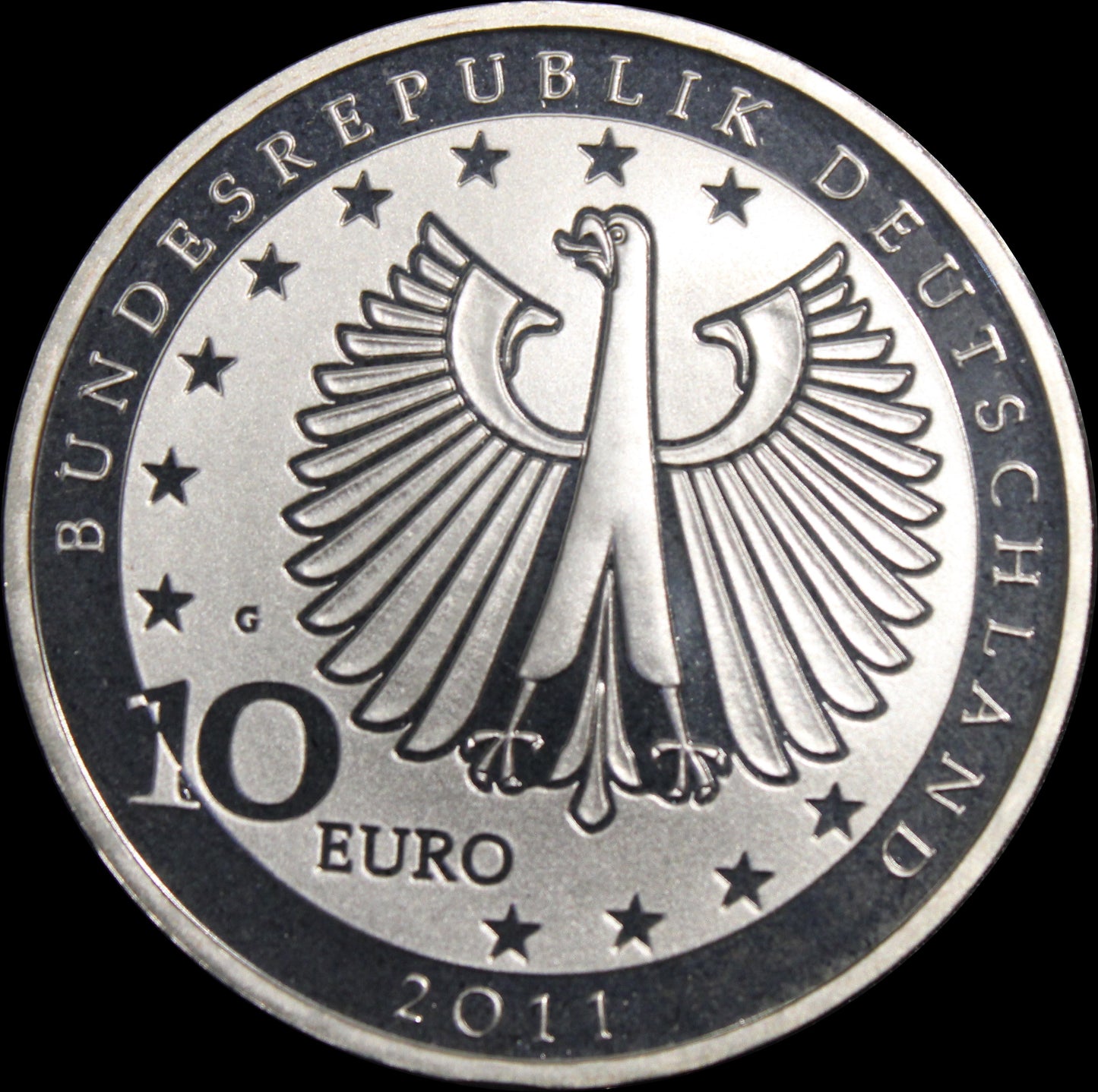 200. GEBURTSTAG FANZ LISZT, Serie 10 € Silber Gedenkmünzen Deutschland, Spiegelglanz, 2011