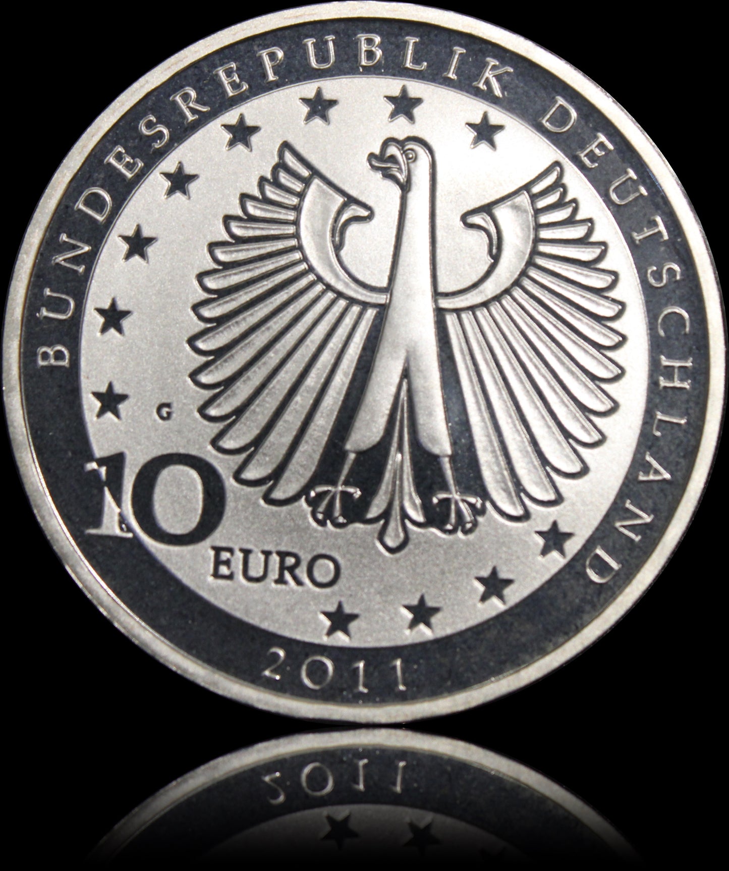 200. GEBURTSTAG FANZ LISZT, Serie 10 € Silber Gedenkmünzen Deutschland, Spiegelglanz, 2011