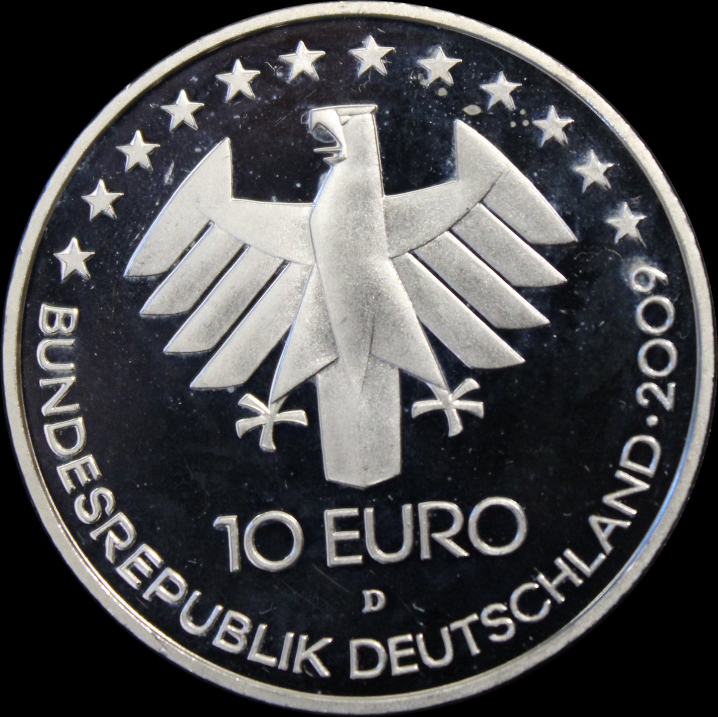 100 JAHRE INTERNATIONALE LUFTFAHRTAUSSTELLUNG, Serie 10 € Silber Gedenkmünzen Deutschland,Spiegelglanz, 2009