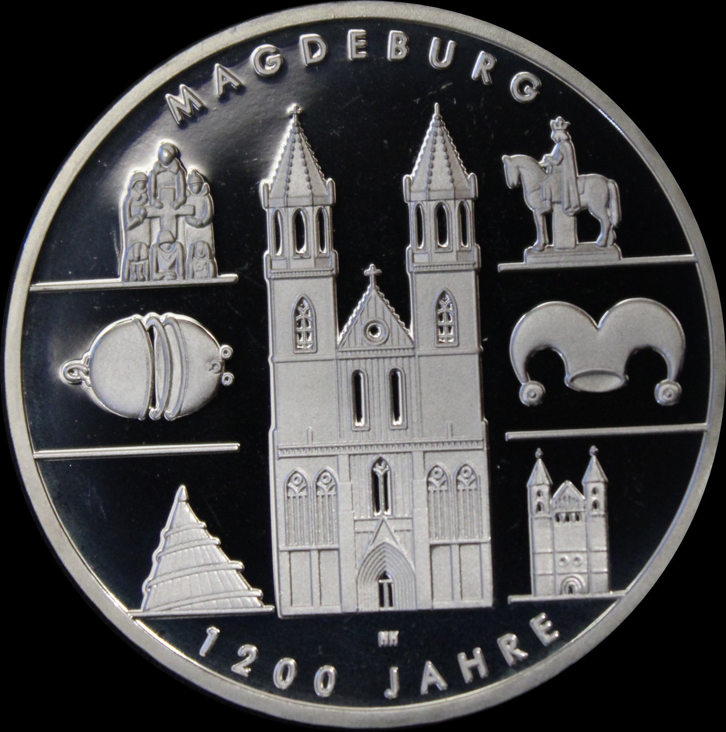 1200 JAHRE MAGDEBURG, Serie 10 € Silber Gedenkmünzen Deutschland, Spiegelglanz, 2005