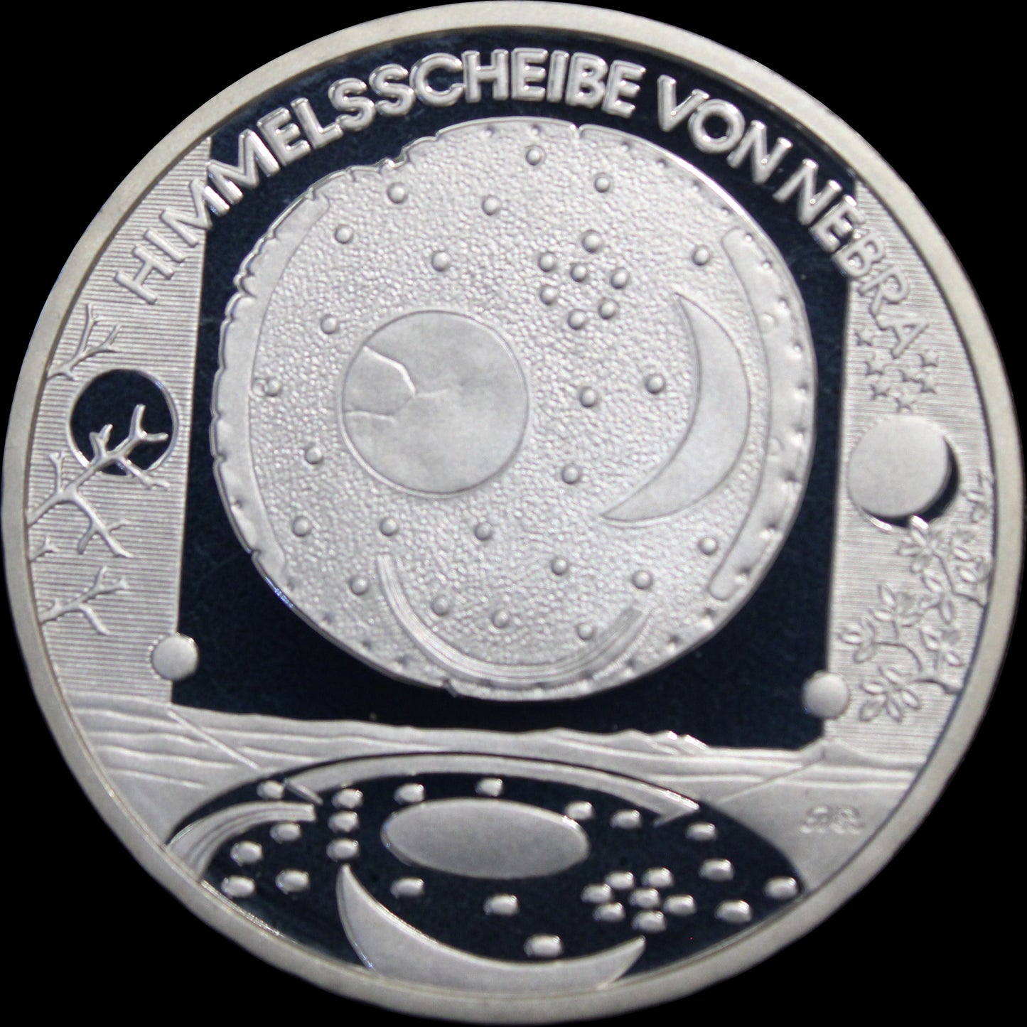 HIMMELSSCHEIBE VON NEBRA, Serie 10 € Silber Gedenkmünzen Deutschland, Spiegelglanz , 2008