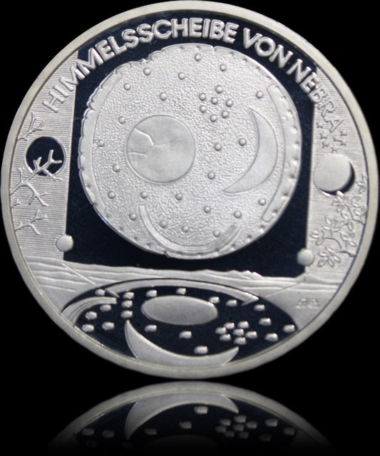 HIMMELSSCHEIBE VON NEBRA, Serie 10 € Silber Gedenkmünzen Deutschland, Spiegelglanz , 2008