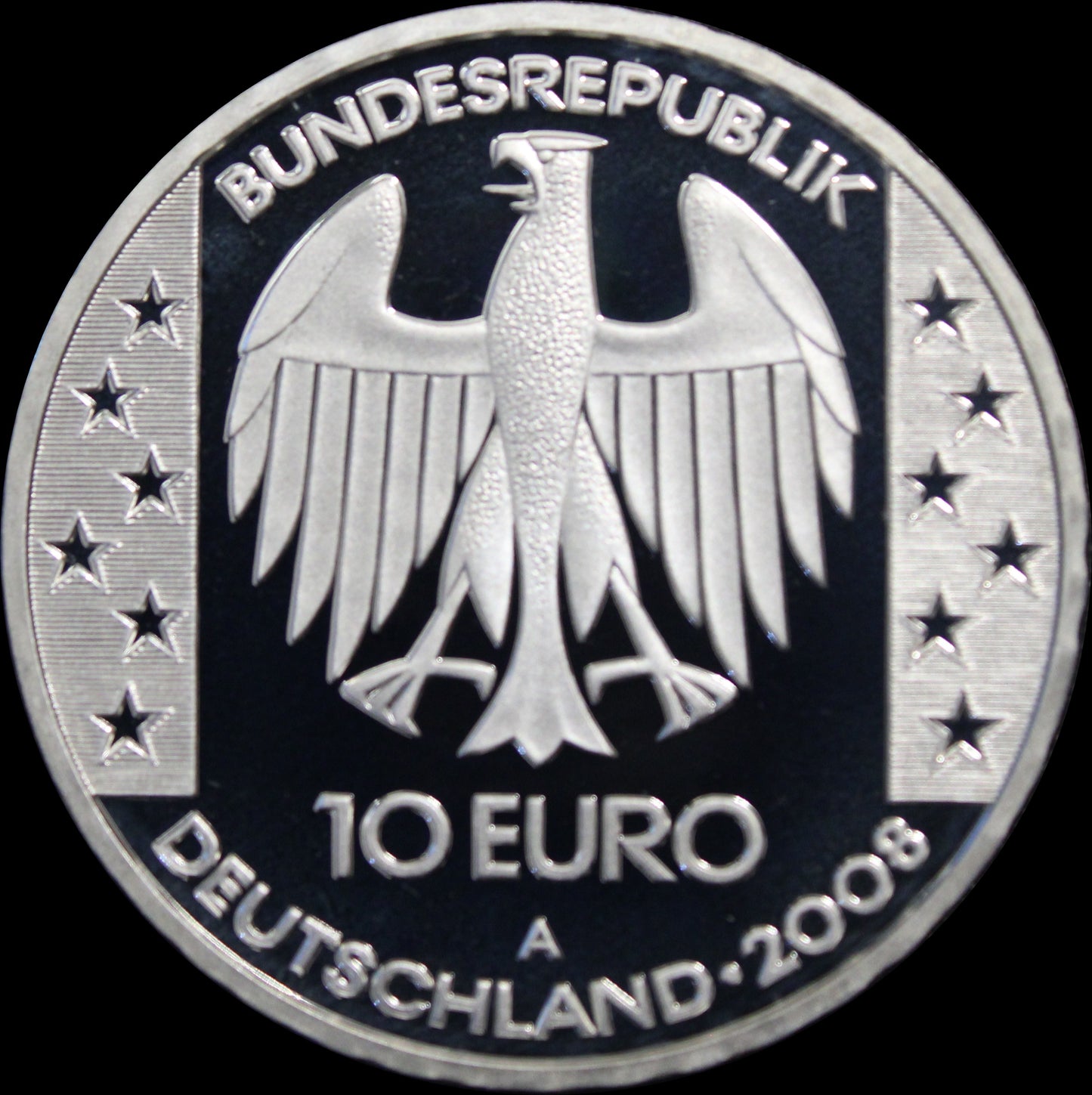 HIMMELSSCHEIBE VON NEBRA, Serie 10 € Silber Gedenkmünzen Deutschland, Spiegelglanz , 2008