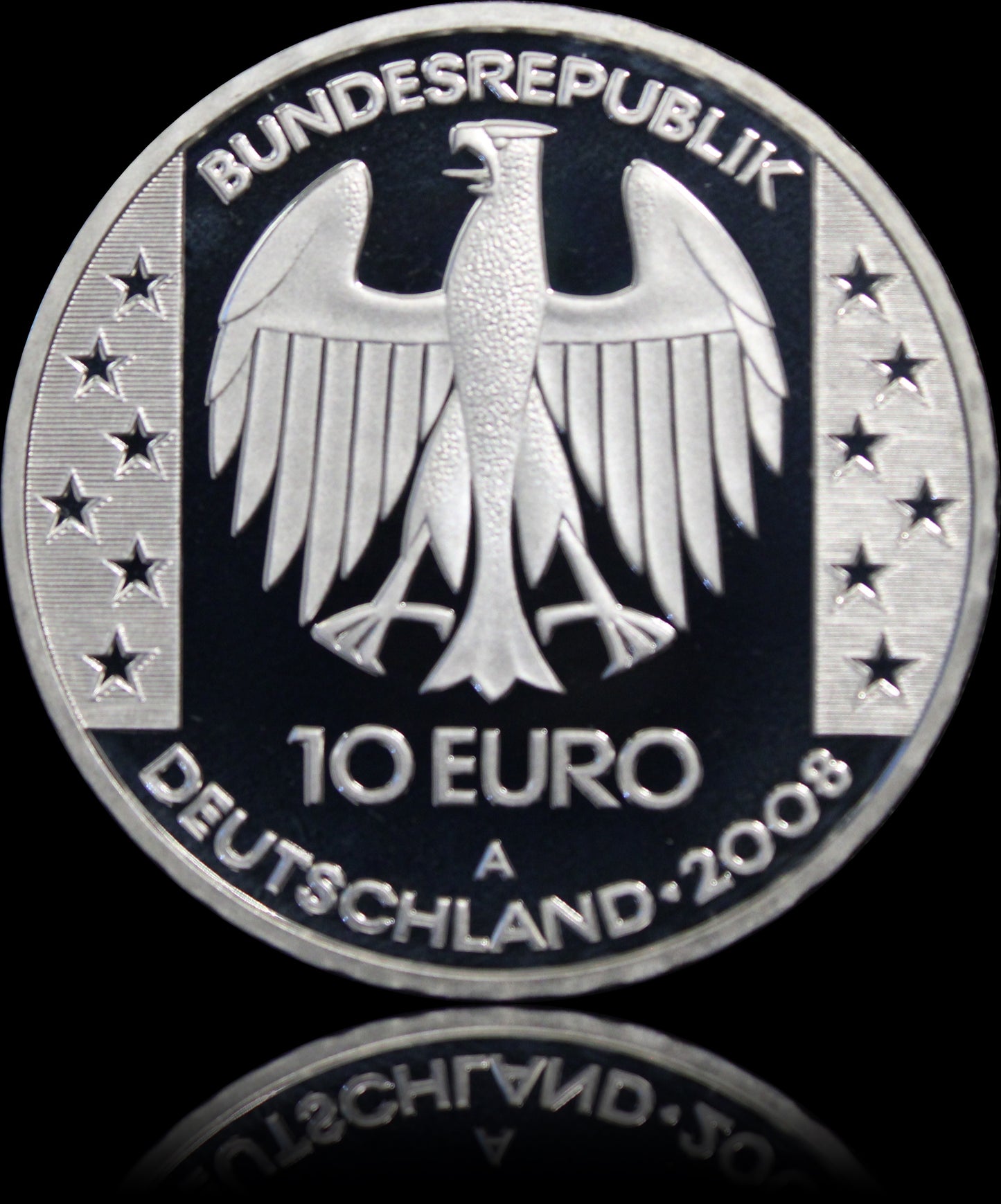 HIMMELSSCHEIBE VON NEBRA, Serie 10 € Silber Gedenkmünzen Deutschland, Spiegelglanz , 2008