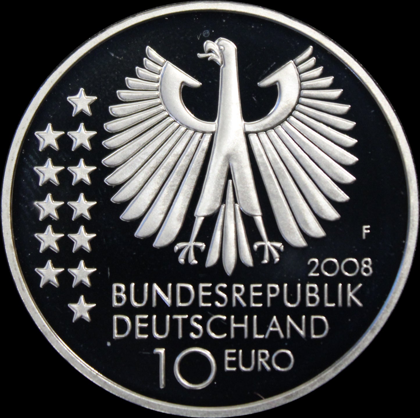 150. GEBURTSTAG MAX PLANCK, Serie 10 € Silber Gedenkmünzen Deutschland,Spiegelglanz , 2008