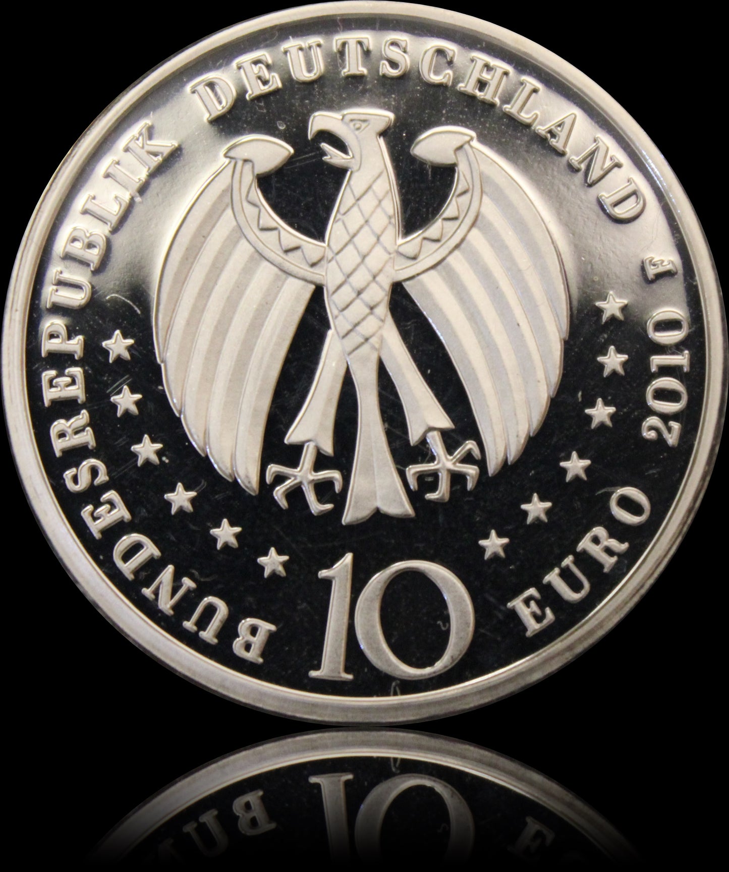 300 JAHRE PORZELANHERSTELLUNG IN DEUTSCHLAND, Serie 10 € Silber Gedenkmünzen Deutschland, Spiegelglanz, 2010