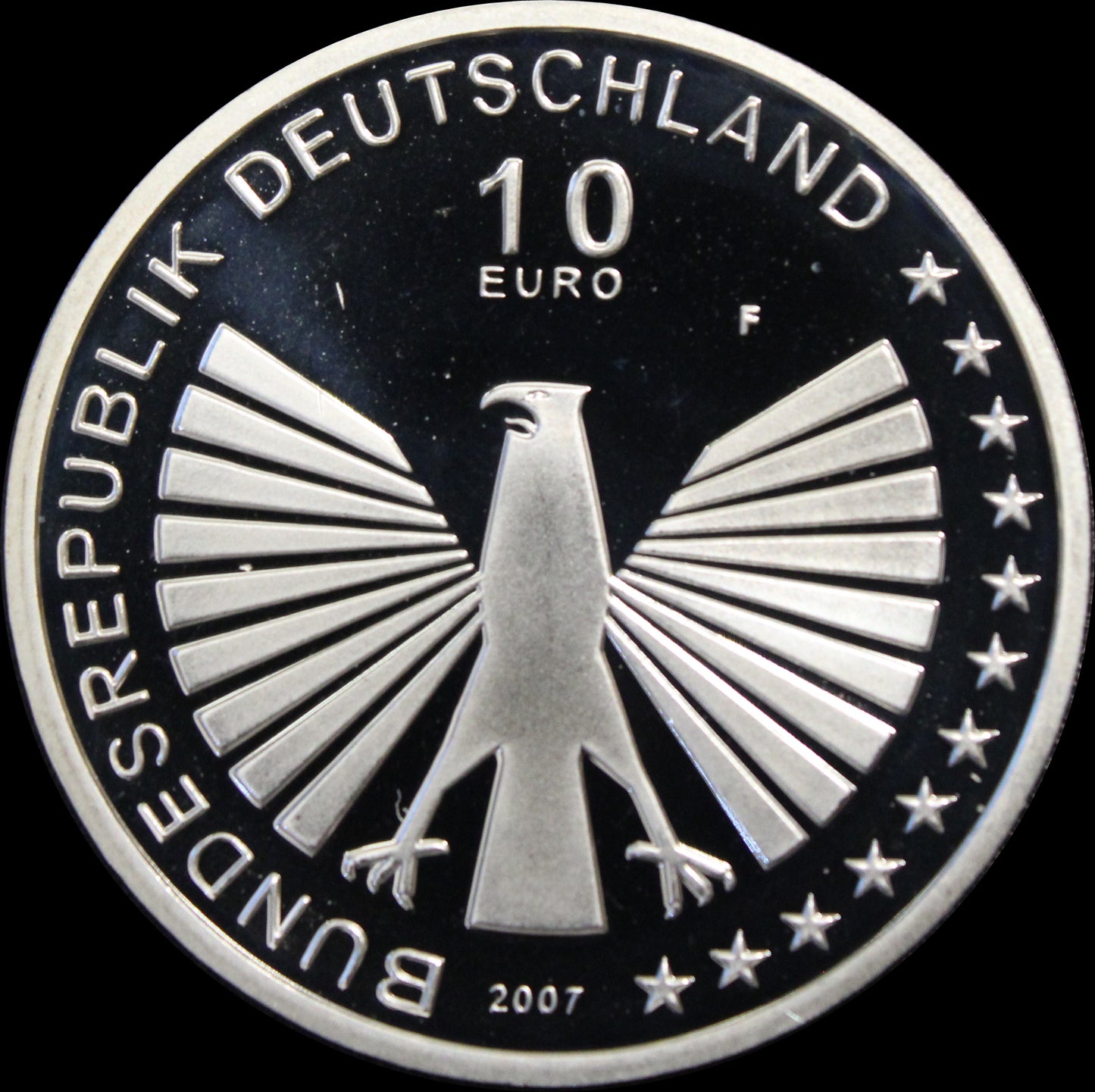 50 JAHRE RÖMISCHE VERTRÄGE, Serie 10 € Silber Gedenkmünzen Deutschland,Spiegelglanz, 2007