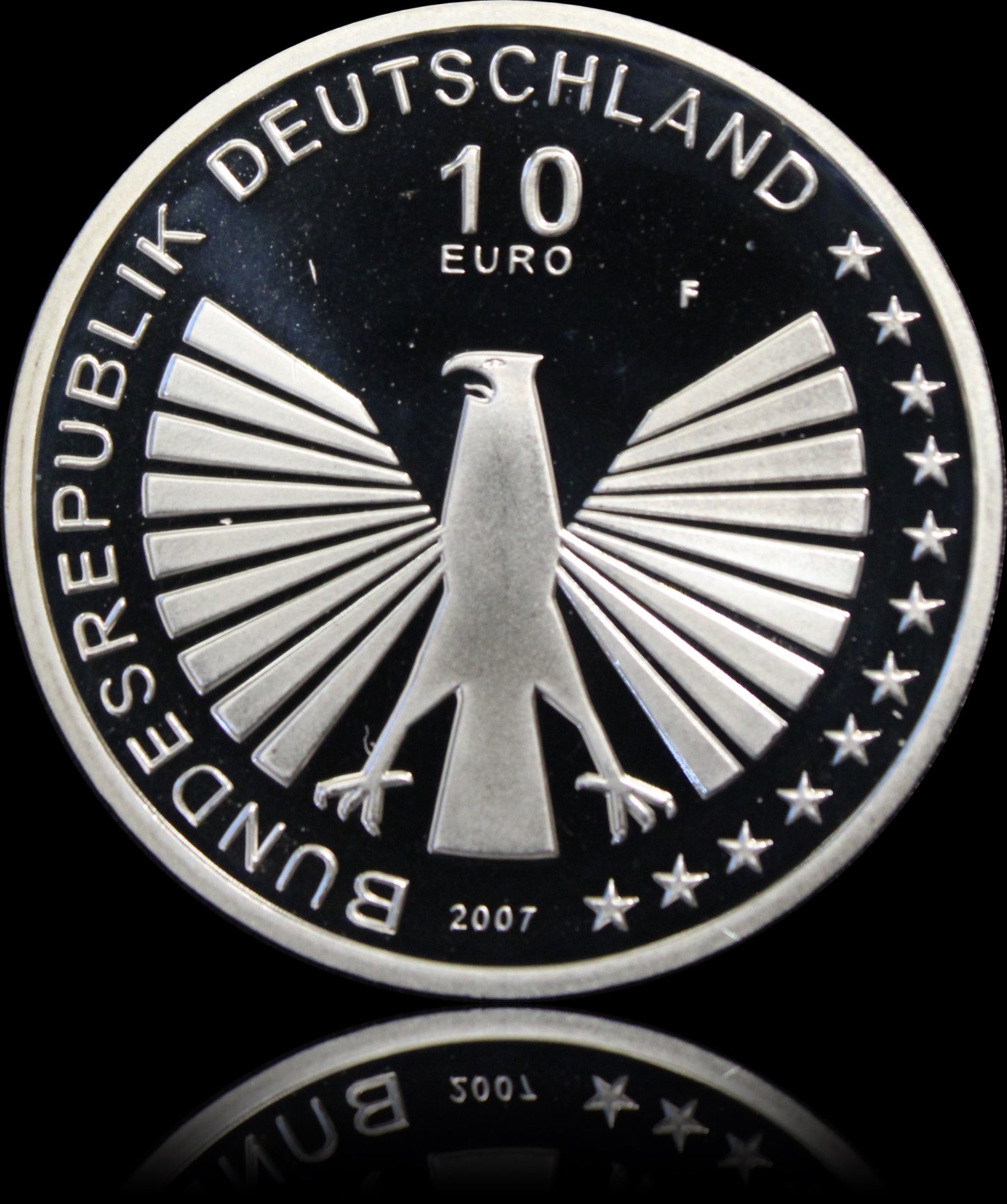 50 JAHRE RÖMISCHE VERTRÄGE, Serie 10 € Silber Gedenkmünzen Deutschland,Spiegelglanz, 2007