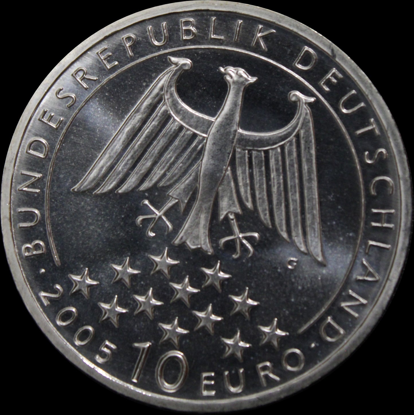 200. TODESTAG DES DICHTERS FRIEDRICH VON SCHILLER, Serie 10 € Silber Gedenkmünzen Deutschland, Spiegelglanz, 2005