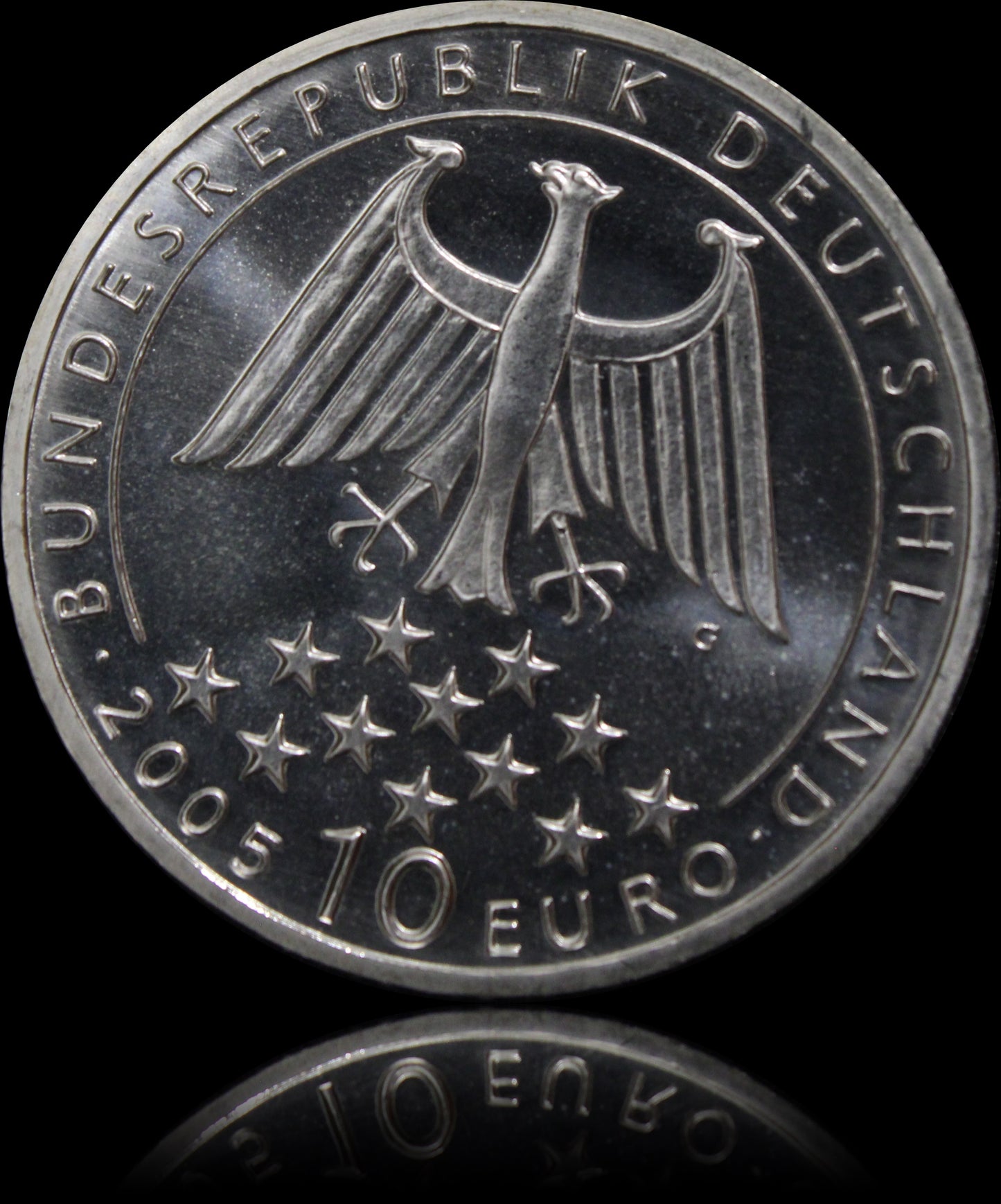 200. TODESTAG DES DICHTERS FRIEDRICH VON SCHILLER, Serie 10 € Silber Gedenkmünzen Deutschland, Spiegelglanz, 2005