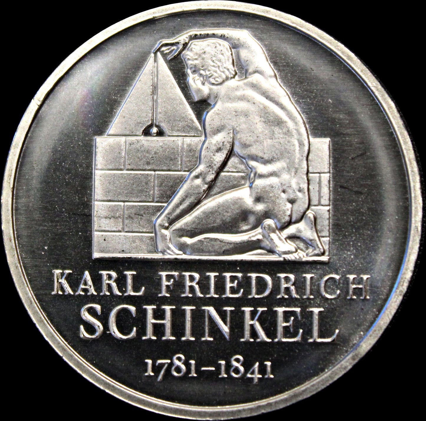 225. GEBURTSTAG KARL FRIEDRICH SCHINKEL 1781–1841, Serie 10 € Silber Gedenkmünzen Deutschland, Spiegelglanz, 2006