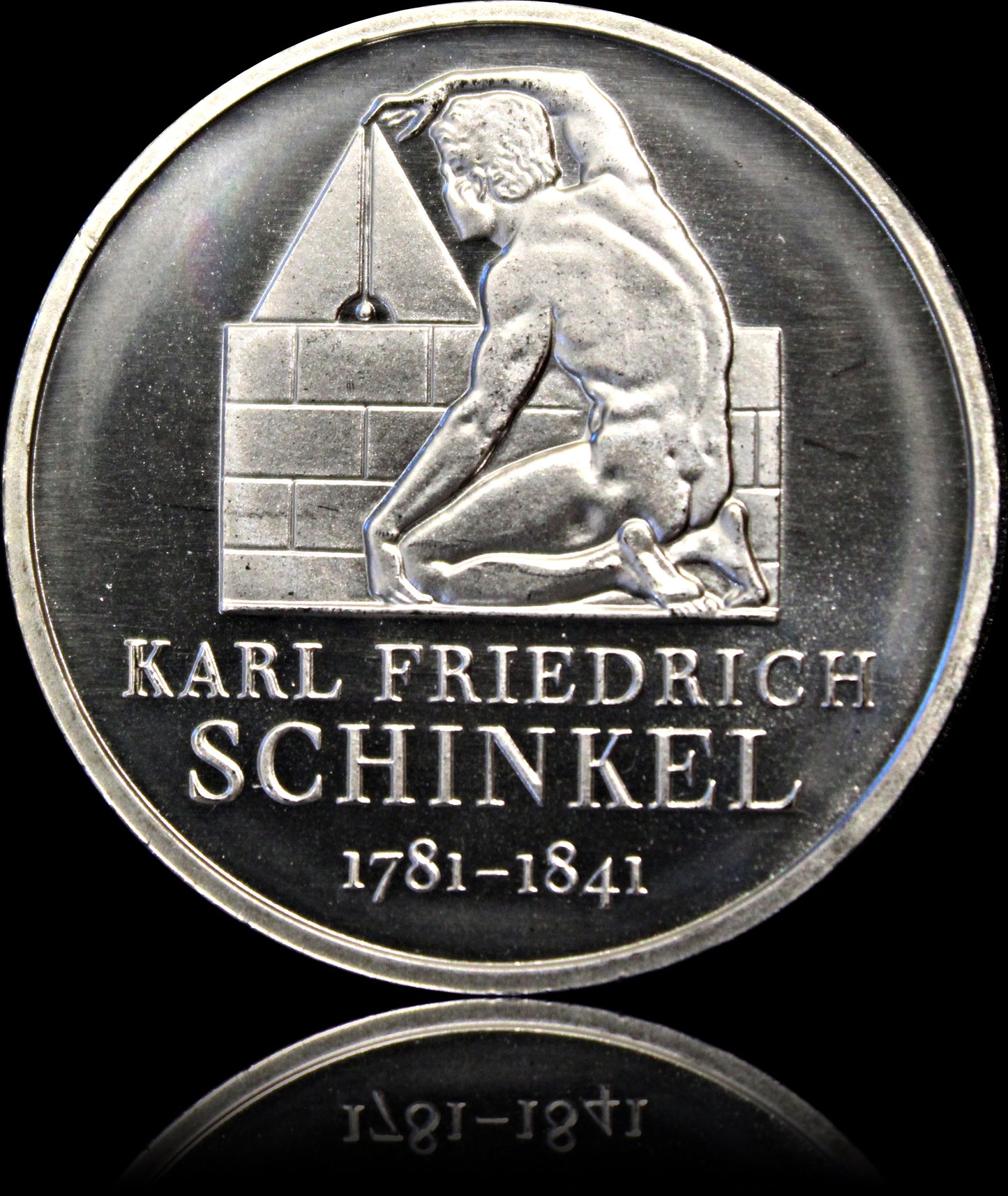 225. GEBURTSTAG KARL FRIEDRICH SCHINKEL 1781–1841, Serie 10 € Silber Gedenkmünzen Deutschland, Spiegelglanz, 2006