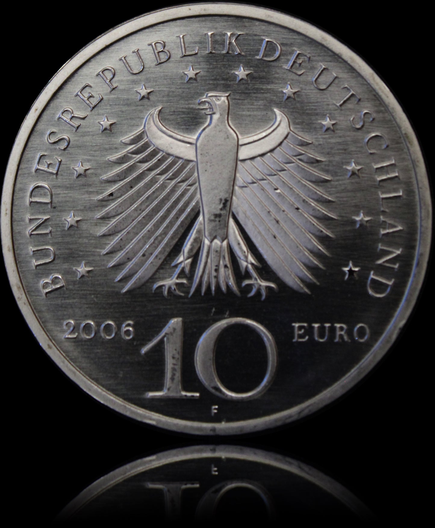 225. GEBURTSTAG KARL FRIEDRICH SCHINKEL 1781–1841, Serie 10 € Silber Gedenkmünzen Deutschland, Spiegelglanz, 2006