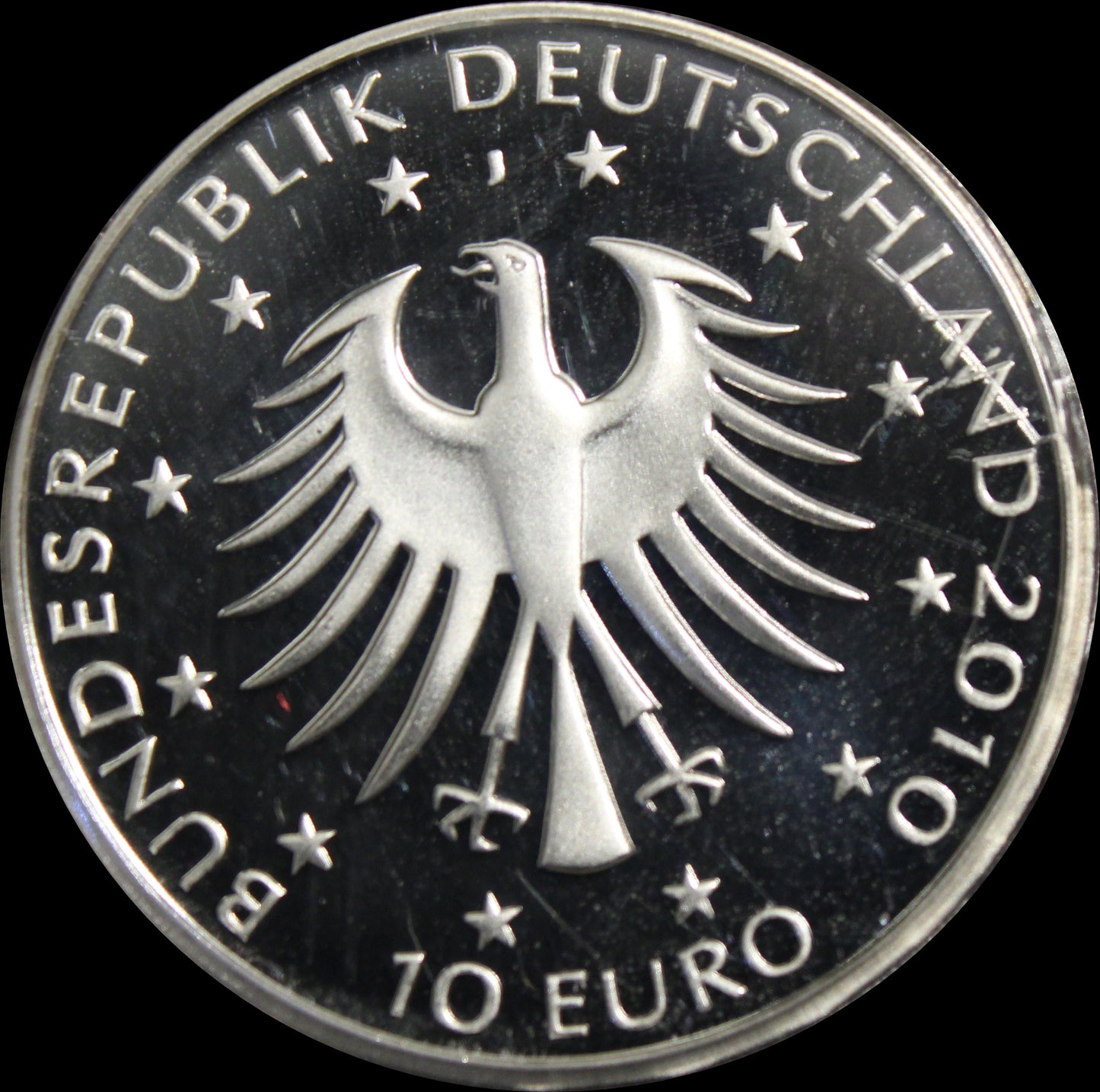 200. GEBURTSTAG DES KOMPONISTEN ROBERT SCHUMANN, Serie 10 € Silber Gedenkmünzen Deutschland, Spiegelglanz , 2010