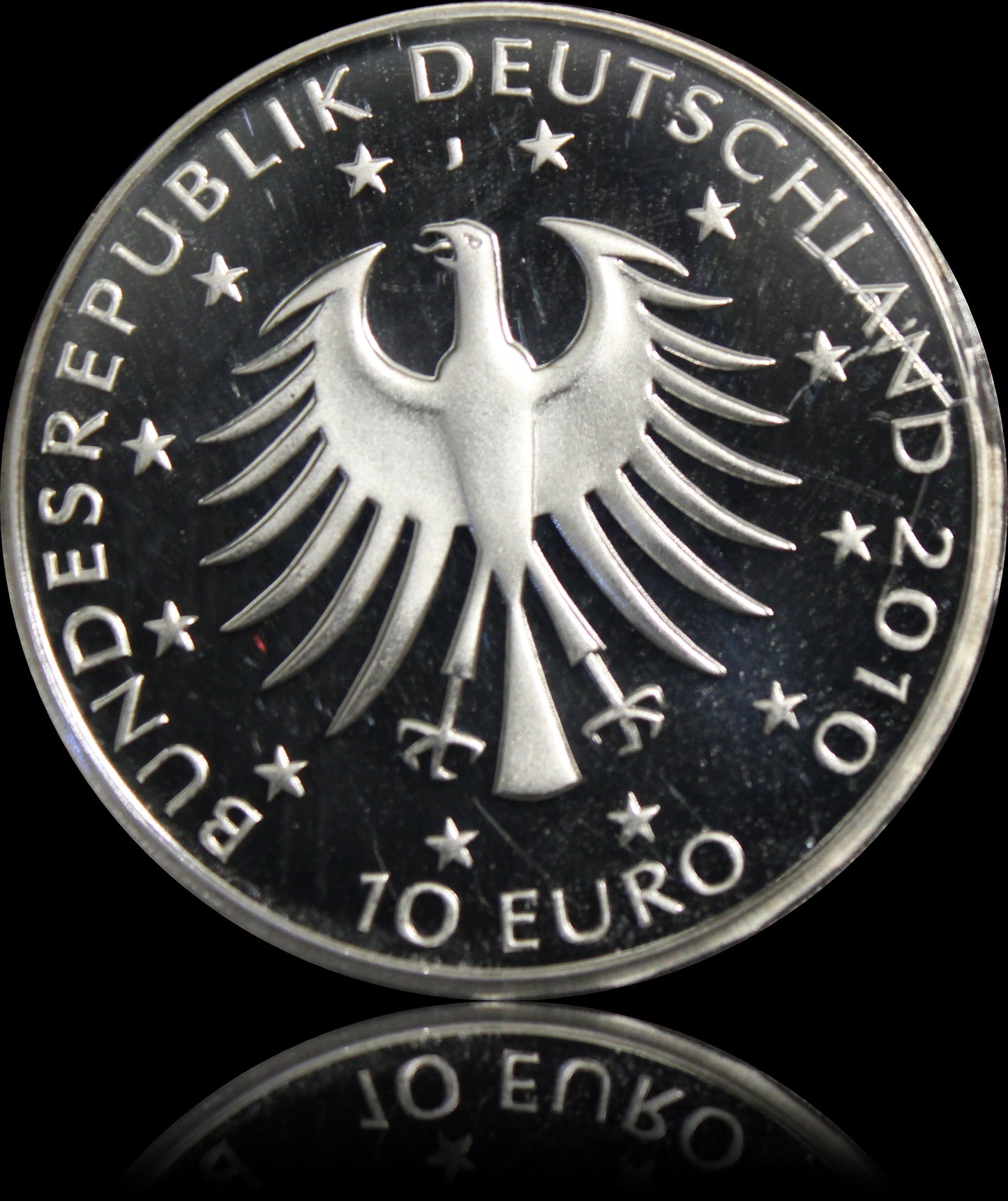 200. GEBURTSTAG DES KOMPONISTEN ROBERT SCHUMANN, Serie 10 € Silber Gedenkmünzen Deutschland, Spiegelglanz , 2010