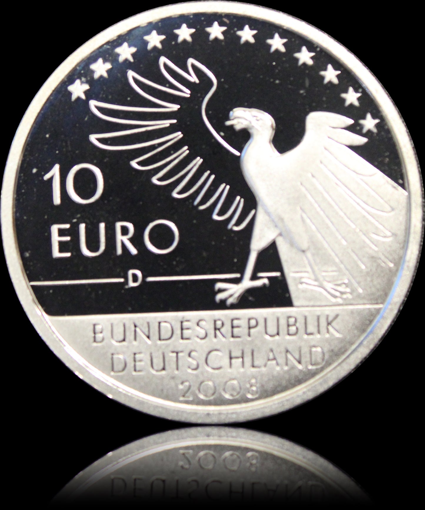 200. GEBURTSTAG CARL SPITZWEG, Serie 10 € Silber Gedenkmünzen Deutschland, Spiegelglanz, 2007