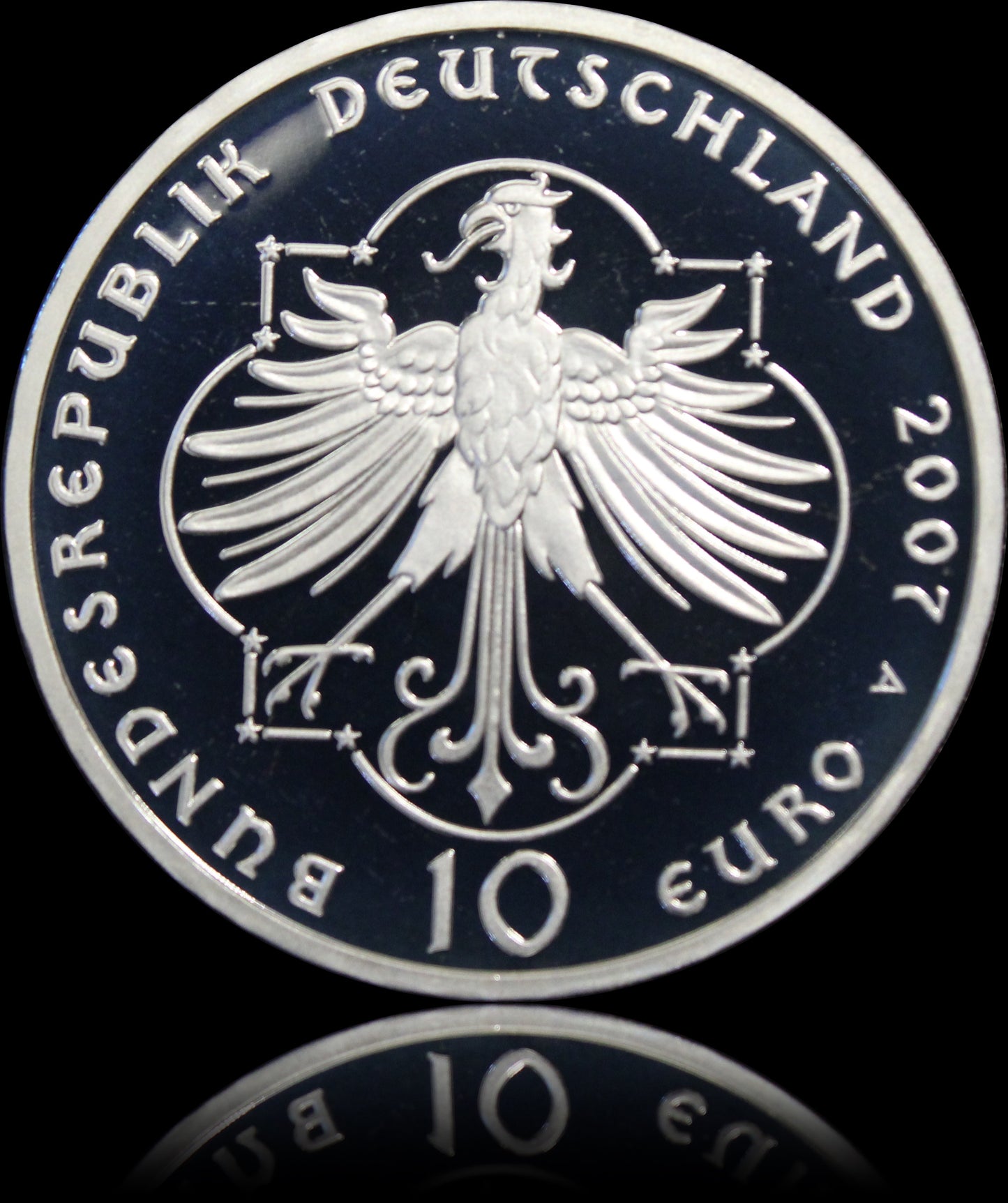 800. GEBURTSTAG ELISABETH VON THÜRINGEN, Serie 10 € Silber Gedenkmünzen Deutschland, Spiegelglanz, 2007