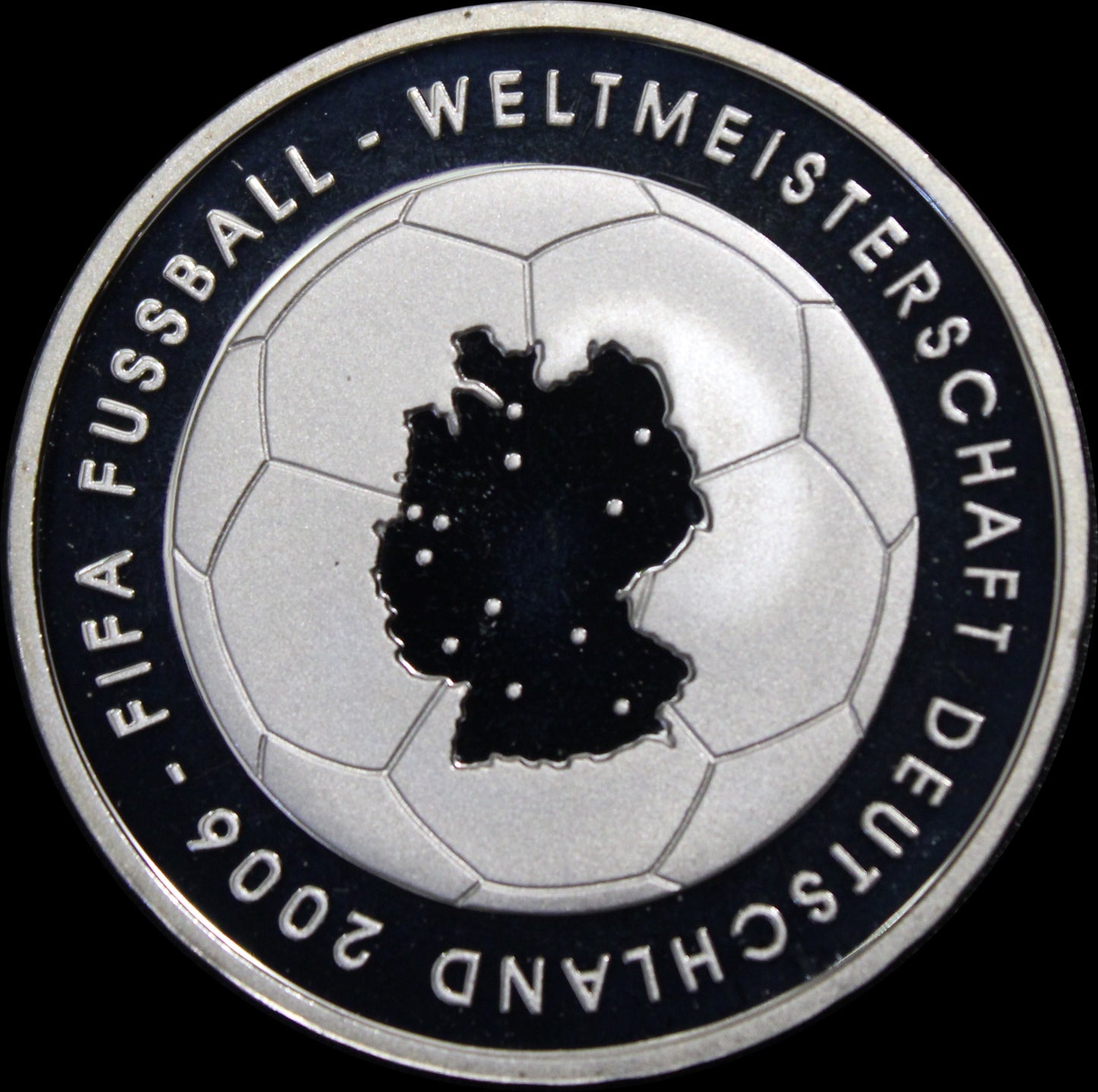 FIFA FUSSBALL WM 2006 - 1. AUSGABE, Serie 10 € Silber Gedenkmünzen Deutschland, Spiegelglanz, 2003