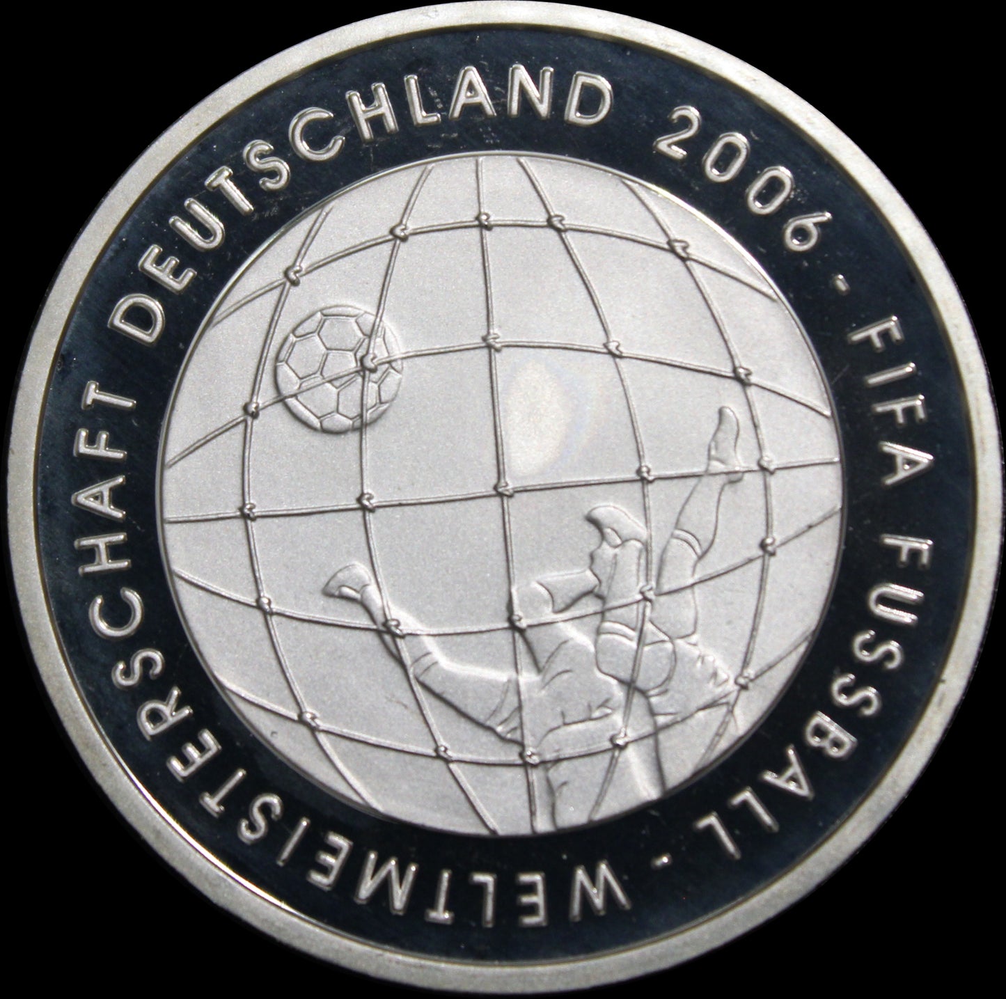 FIFA FUSSBALL WM 2006 - 3. AUSGABE, Serie 10 € Silber Gedenkmünzen Deutschland, Spiegelglanz, 2005