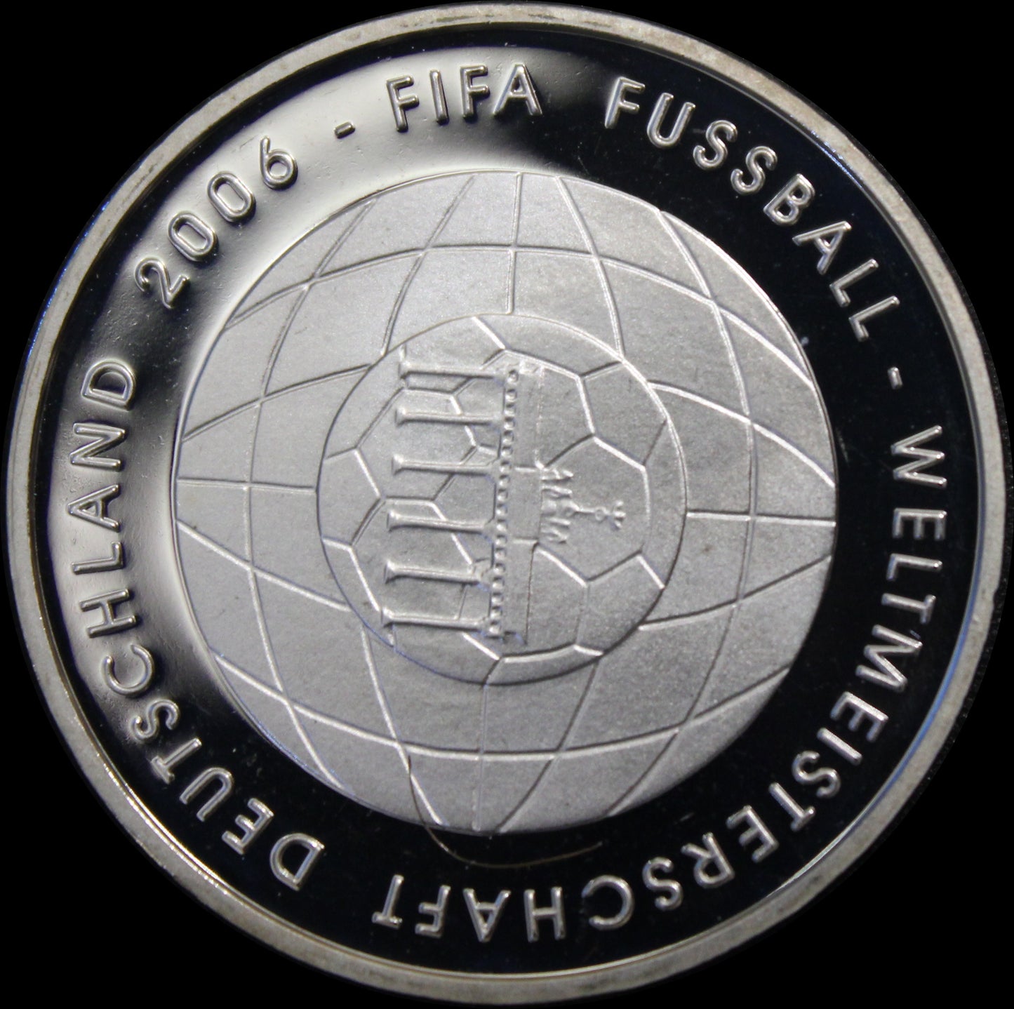 FIFA FUSSBALL WM 2006 - 4. AUSGABE, Serie 10 € Silber Gedenkmünzen Deutschland, Spiegelglanz, 2006