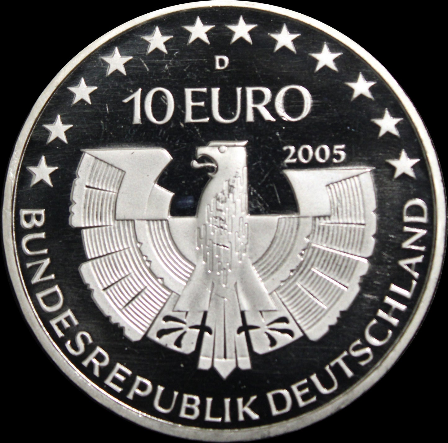 NATIONALPARK BAYERISCHER WALD, Serie 10 € Silber Gedenkmünzen Deutschland, Spiegelglanz, 2005