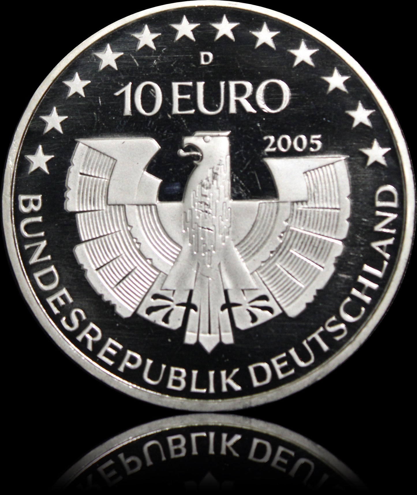 NATIONALPARK BAYERISCHER WALD, Serie 10 € Silber Gedenkmünzen Deutschland, Spiegelglanz, 2005