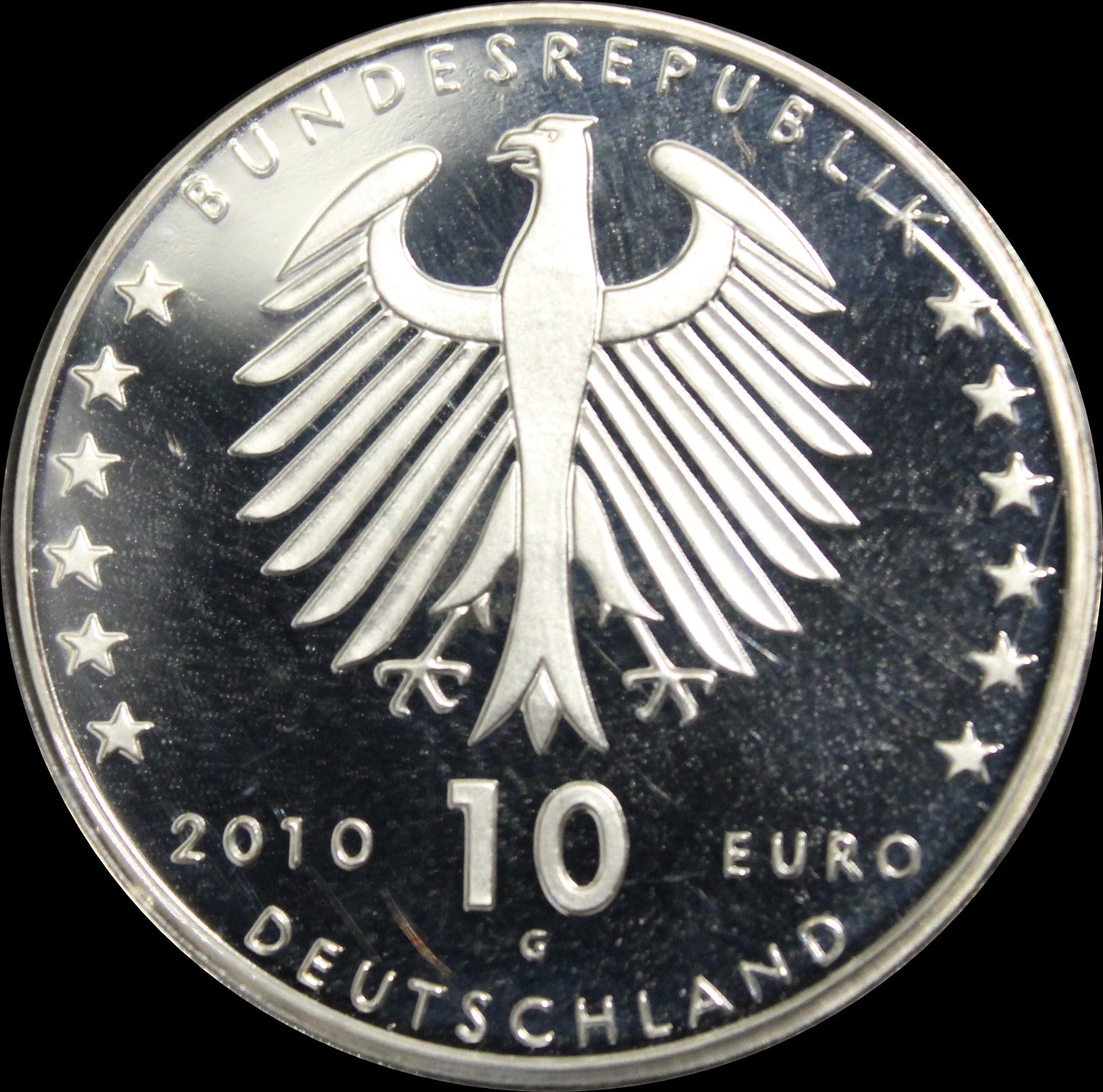 100. GEBURTSTAG KONRAD ZUSE, Serie 10 € Silber Gedenkmünzen Deutschland, Spiegelglanz , 2010