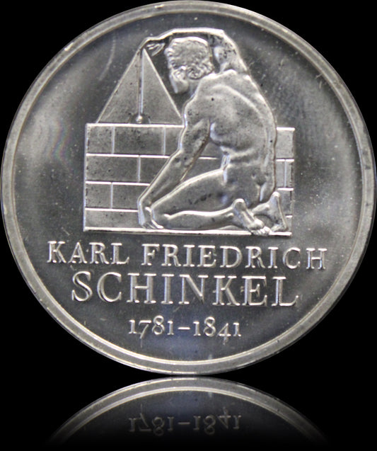 225. GEBURTSTAG KARL FRIEDRICH SCHINKEL 1781–1841, Serie 10 € Silber Gedenkmünzen Deutschland, Stempelglanz, 2006