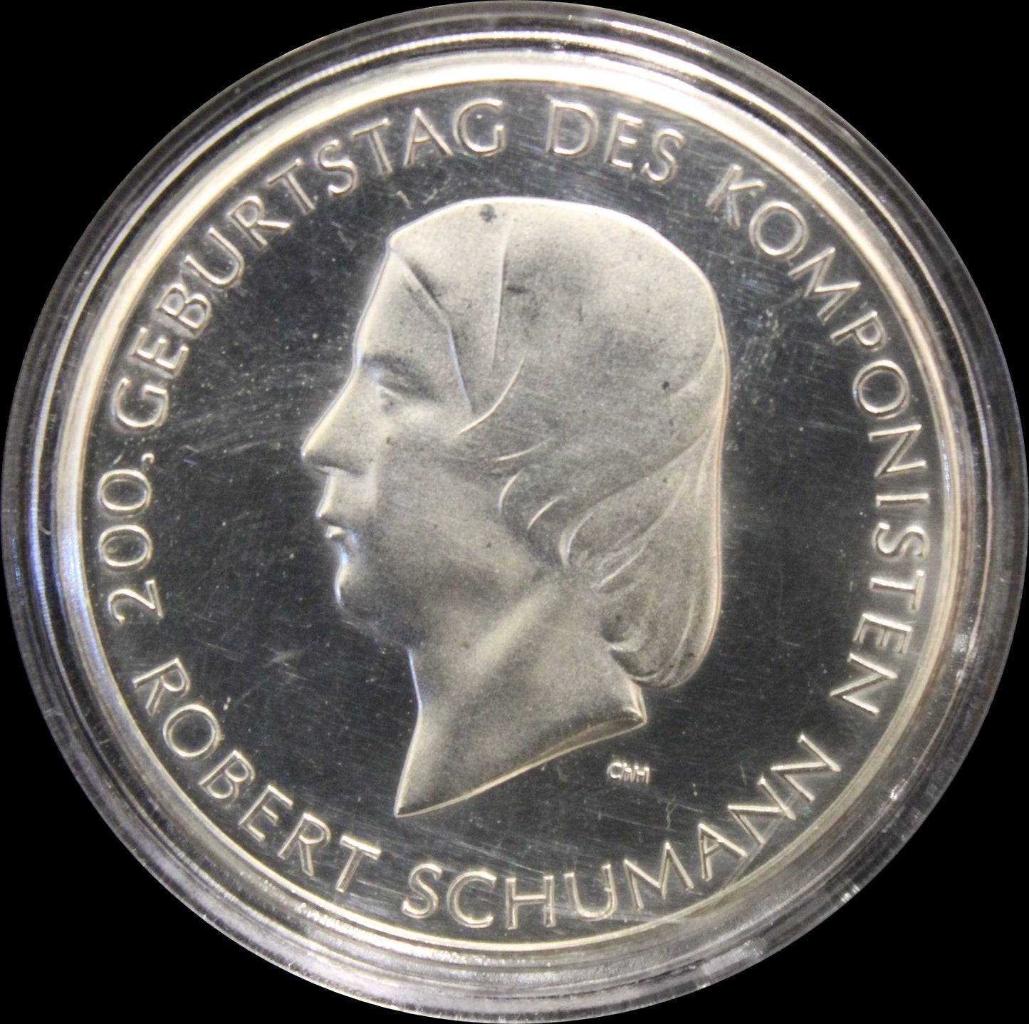 200. GEBURTSTAG DES KOMPONISTEN ROBERT SCHUMANN, Serie 10 € Silber Gedenkmünzen Deutschland, Stempelglanz, 2010