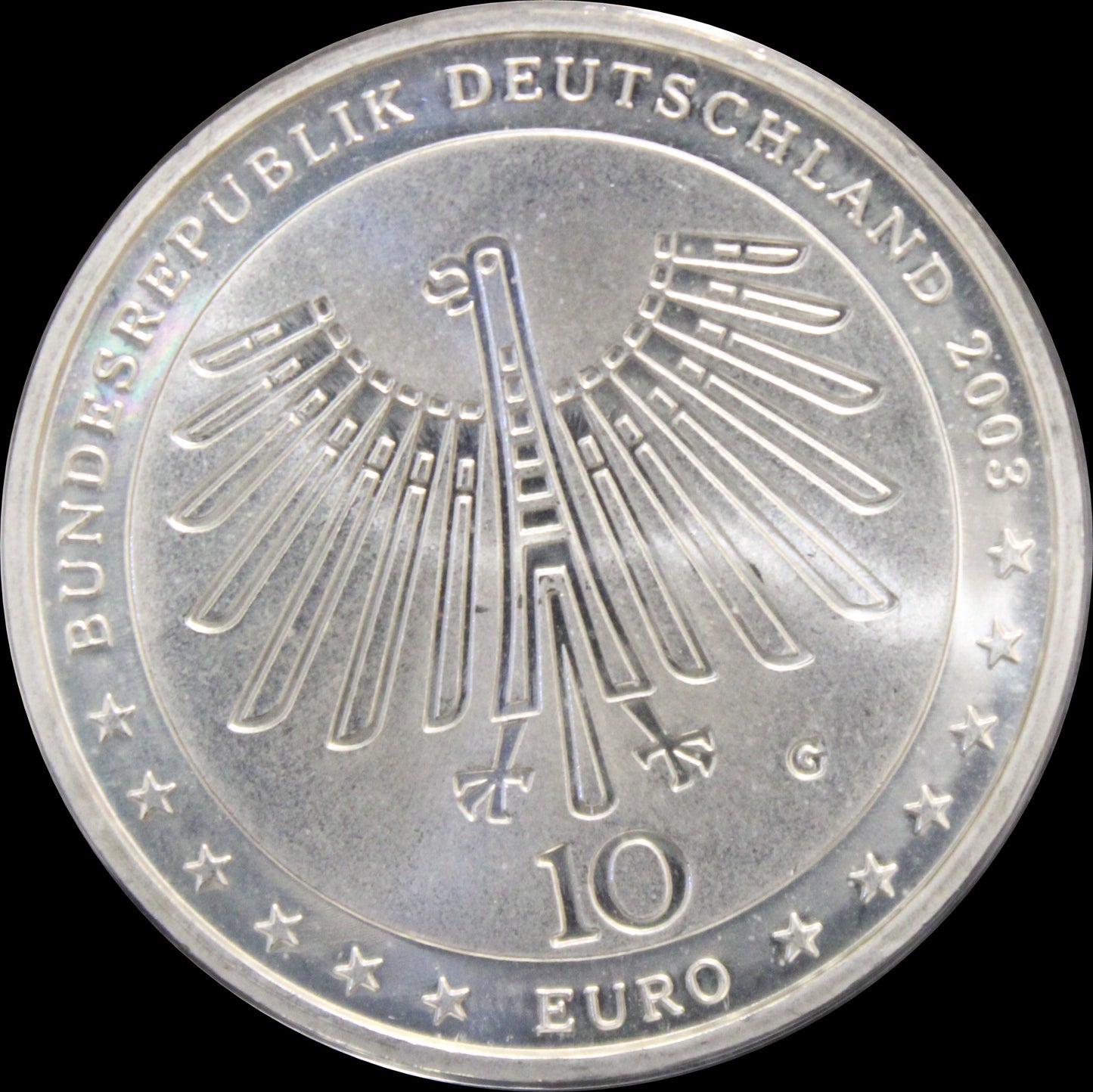 200. GEBURTSTAG GOTFRIED SEMPER, Serie 10 € Silber Gedenkmünzen Deutschland, Stempelglanz, 2003