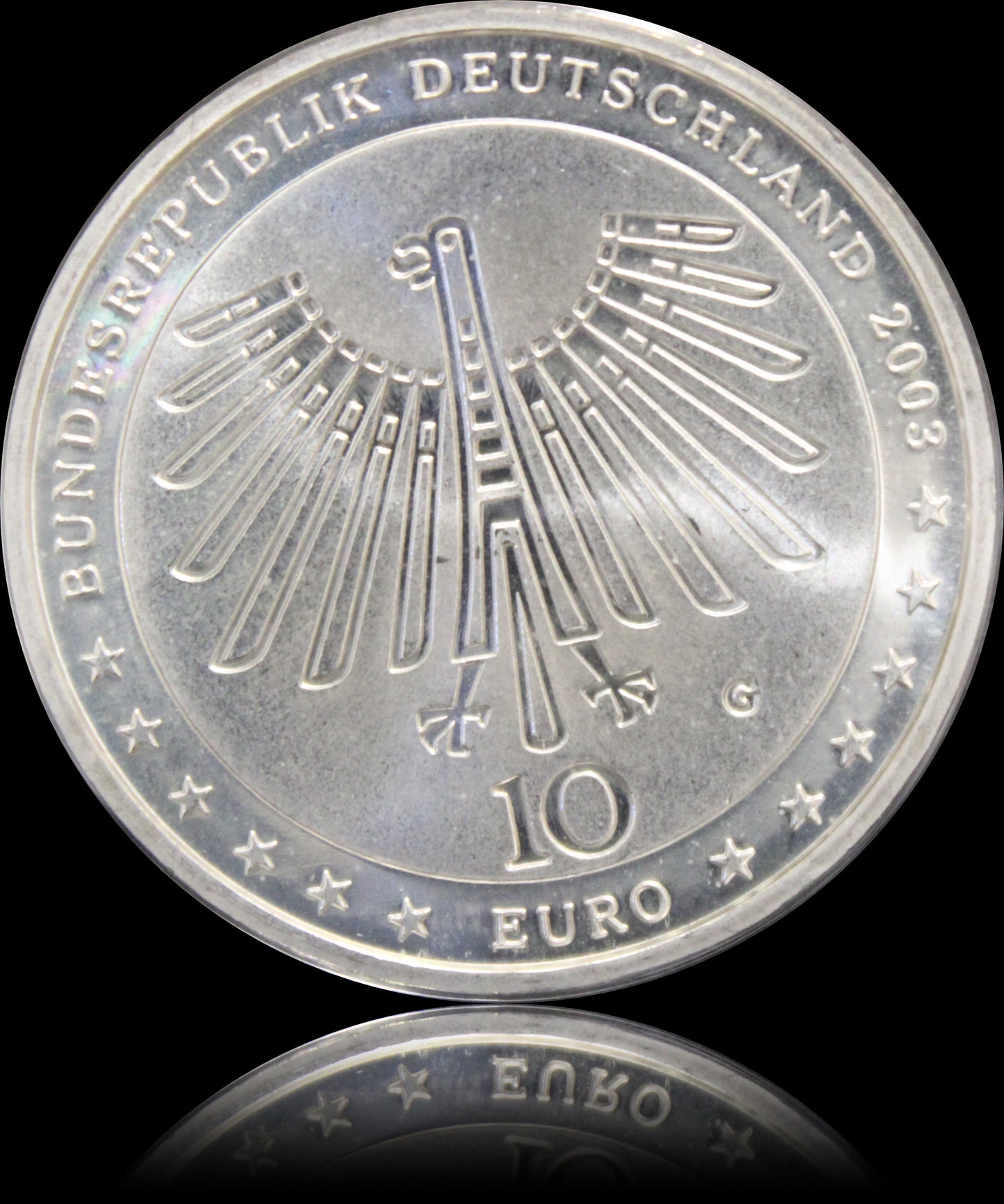 200. GEBURTSTAG GOTFRIED SEMPER, Serie 10 € Silber Gedenkmünzen Deutschland, Stempelglanz, 2003