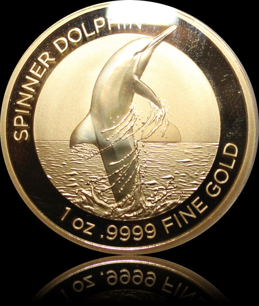 SPINNER DOLPHIN, Serie Dolphin RAM, 1 oz Gold Proof, 2020