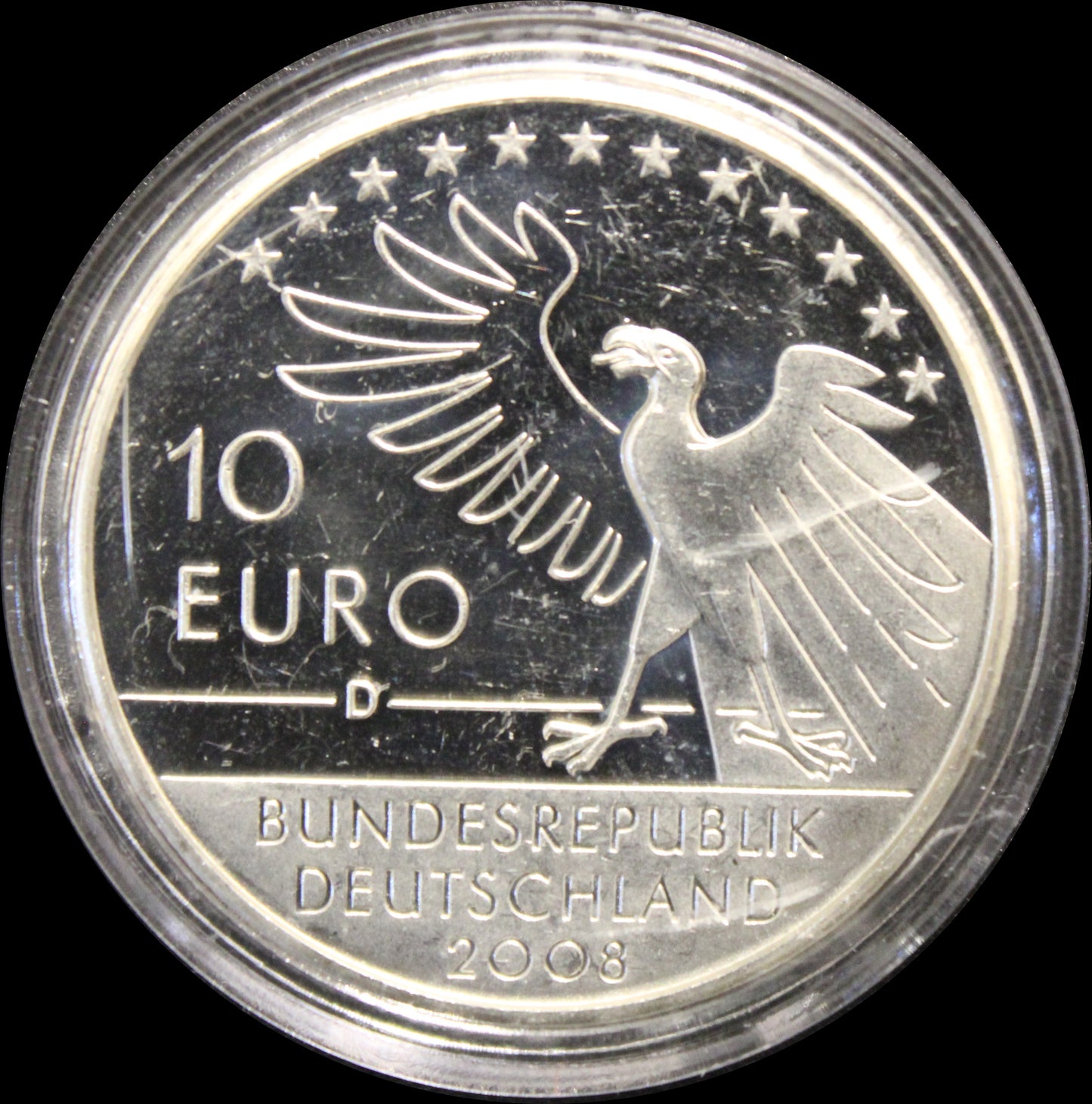 200. GEBURTSTAG CARL SPITZWEG, Serie 10 € Silber Gedenkmünzen Deutschland, Stempelglanz, 2007