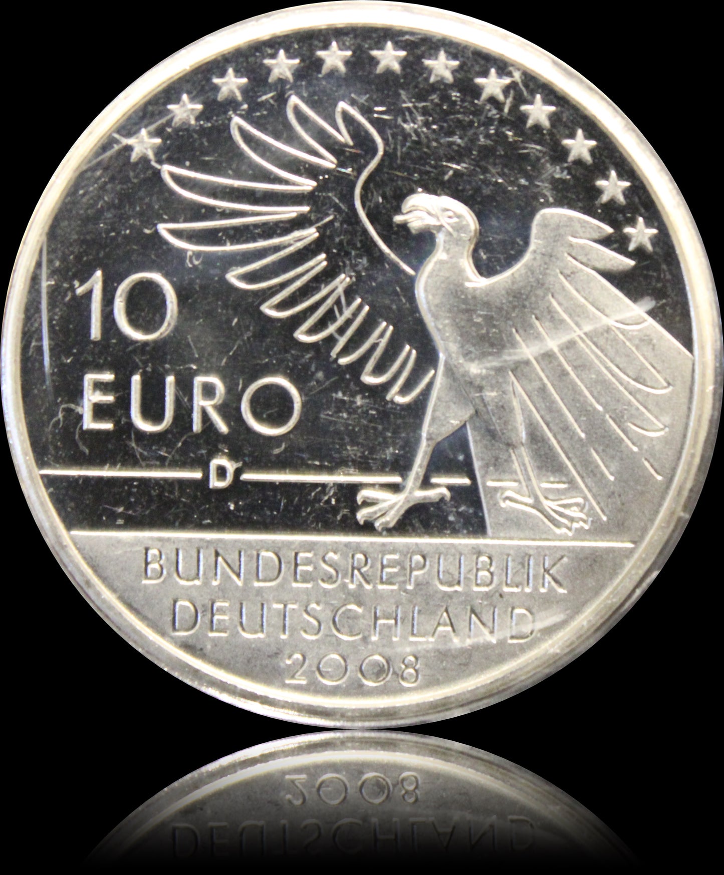 200. GEBURTSTAG CARL SPITZWEG, Serie 10 € Silber Gedenkmünzen Deutschland, Stempelglanz, 2007