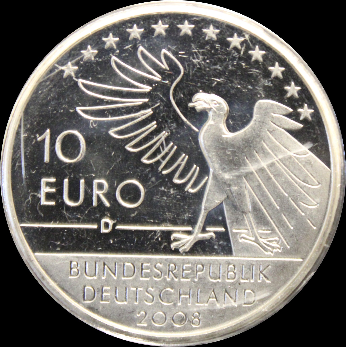 200. GEBURTSTAG CARL SPITZWEG, Serie 10 € Silber Gedenkmünzen Deutschland, Stempelglanz, 2007