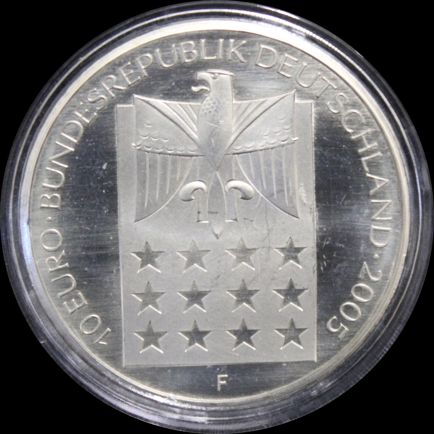 100 JAHRE FRIEDENSNOBELPREIS – BERTHA VON SUTTNER, Serie 10 € Silber Gedenkmünzen Deutschland, Stempelglanz, 2005