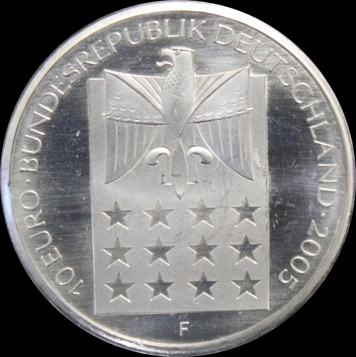 100 JAHRE FRIEDENSNOBELPREIS – BERTHA VON SUTTNER, Serie 10 € Silber Gedenkmünzen Deutschland, Stempelglanz, 2005