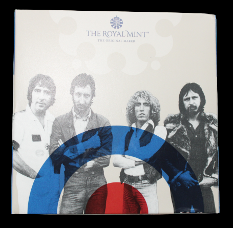 THE WHO, Serie Music Legends, 0,25 oz Gold 25£, Proof PF70, 2021