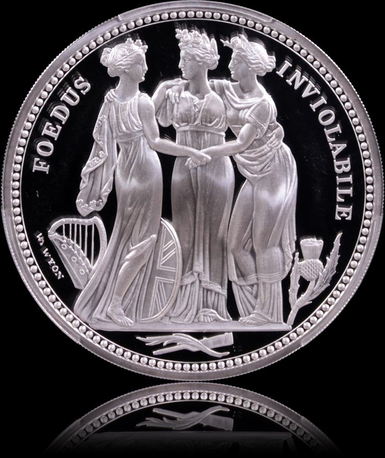 THREE GRACES, Great Engraveurs Series, 5 oz Silver £10, Proof PF66, 2020