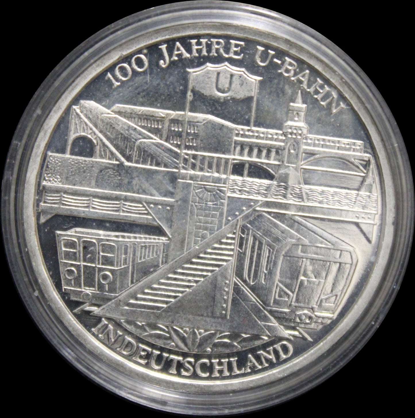 100 JAHRE U-BAHN IN DEUTSCHLAND, Serie 10 € Silber Gedenkmünzen Deutschland, Stempelglanz, 2002