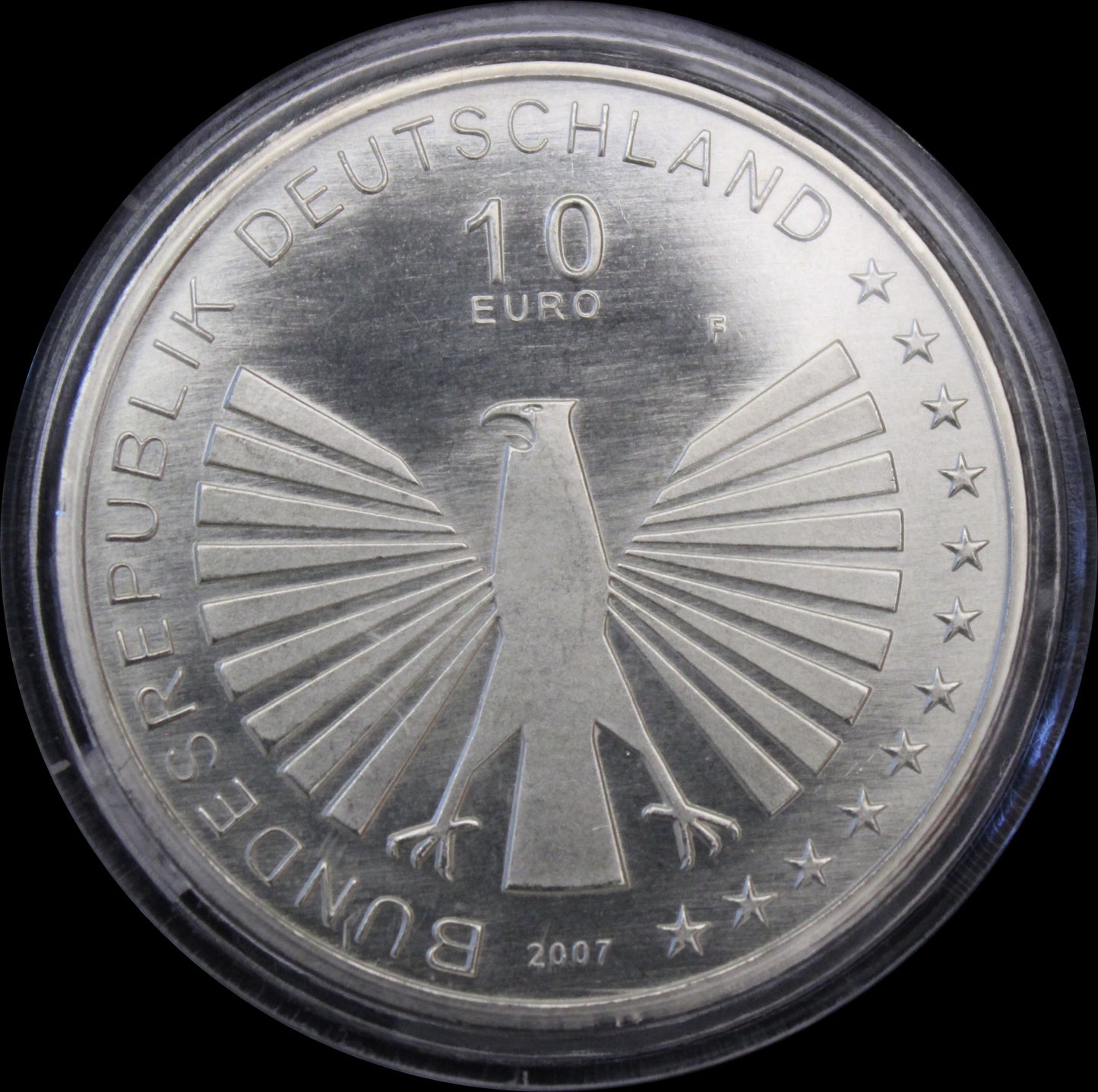 50 JAHRE RÖMISCHE VERTRÄGE, Serie 10 € Silber Gedenkmünzen Deutschland, Stempelglanz, 2007
