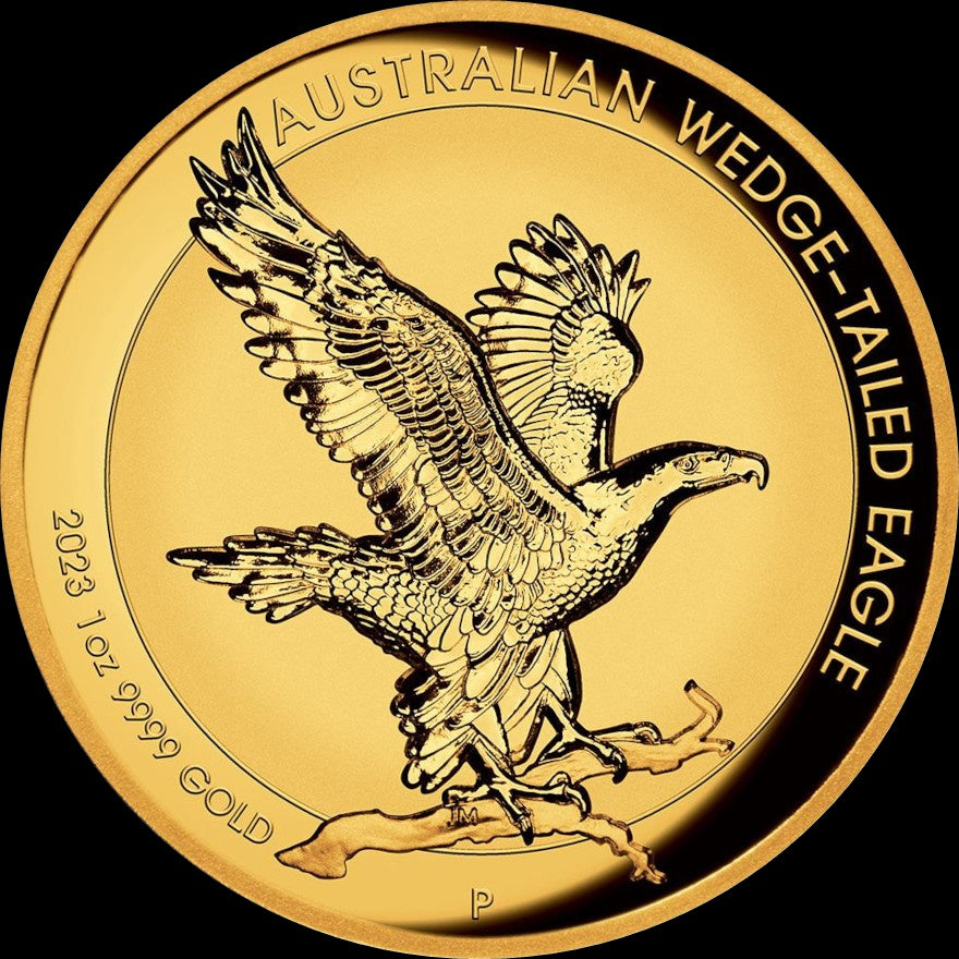 Wedge Tailed Eagle 2023, Serie 1 oz Gold Wedge Tailed Eagle Proof 100$, 2023