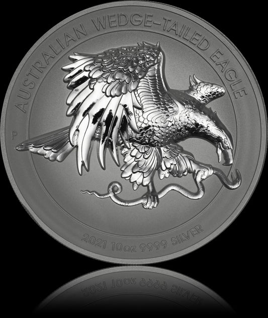 Wedge Tailed Eagle 2021, Serie 10 oz Silver Wedge Tailed Eagle Reverse Proof 10$, 2021