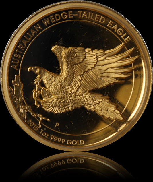 Wedge Tailed Eagle 2016, Series 1 oz Gold Wedge Tailed Eagle Proof $100, 2015