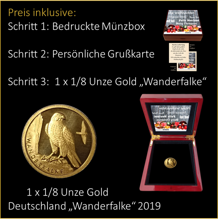 Weihnachten - Präsent - Frohe Weihnachten - 20 € Gold