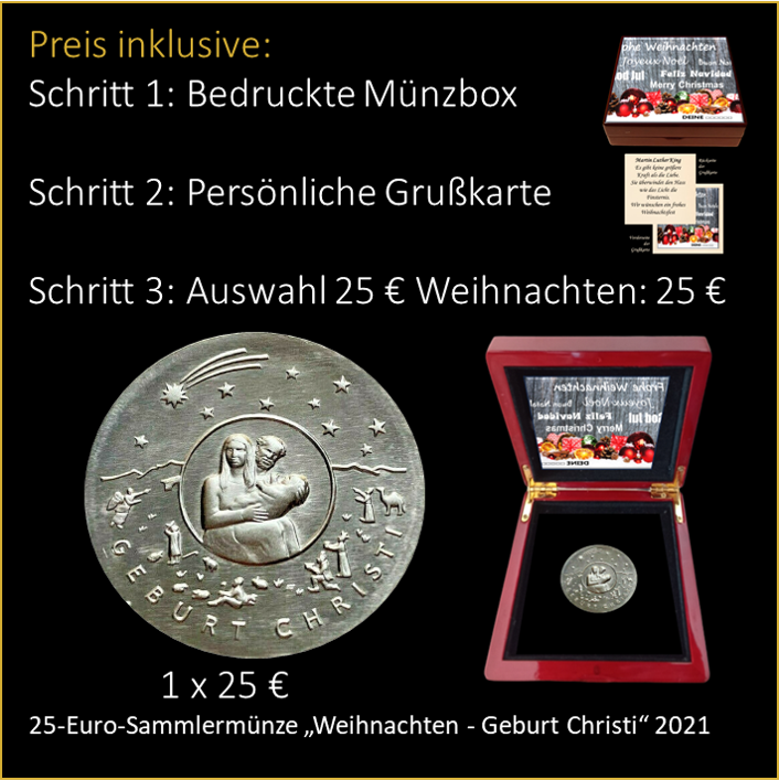 Weihnachten - Präsent - Martin Luther King- 25 € Weihnachten